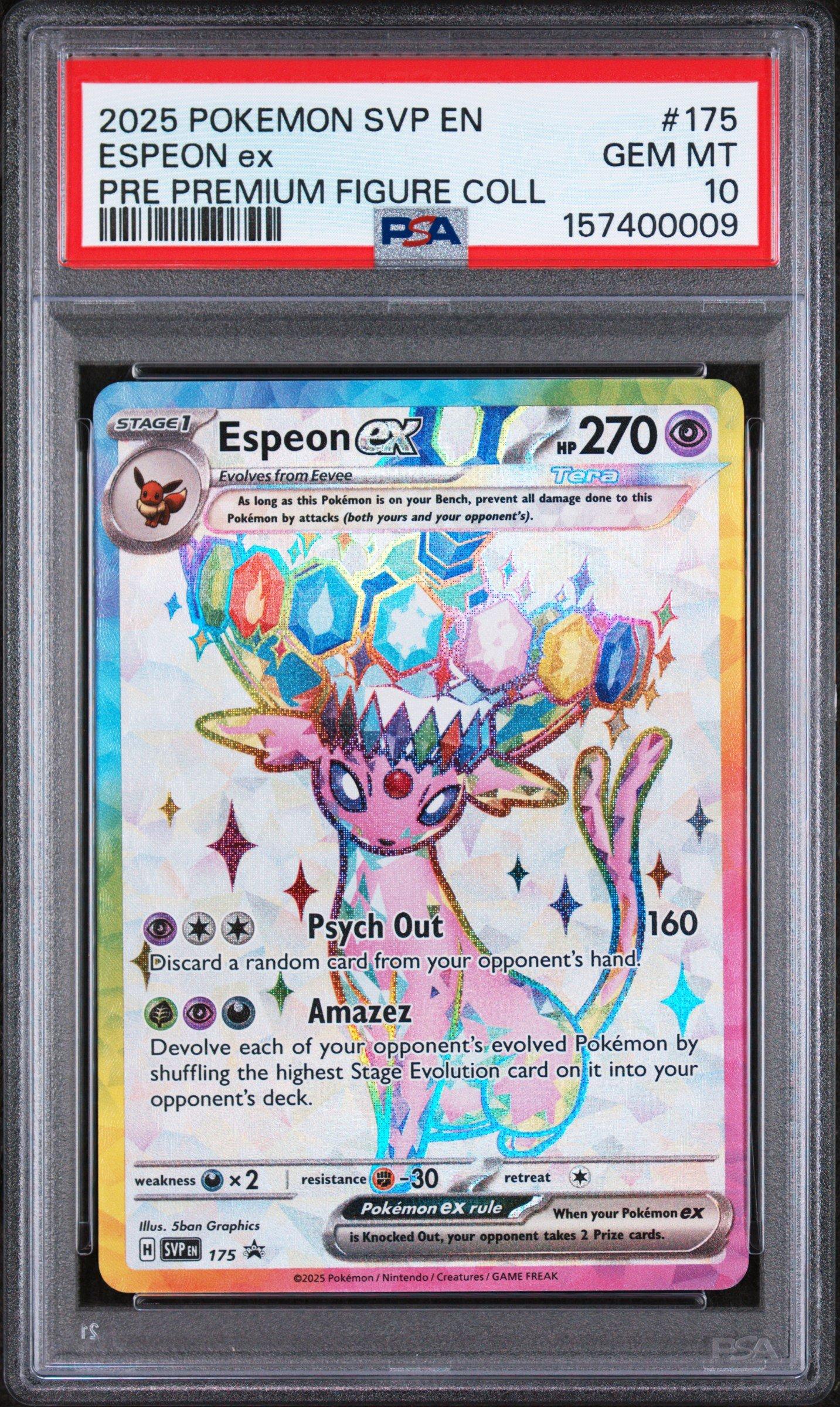 pokemon espeon cards ex 155/131 clear acrylic holder that perfectly accentuates the stunning visual design and character artwork Pokmon Crystal Display  Espeon