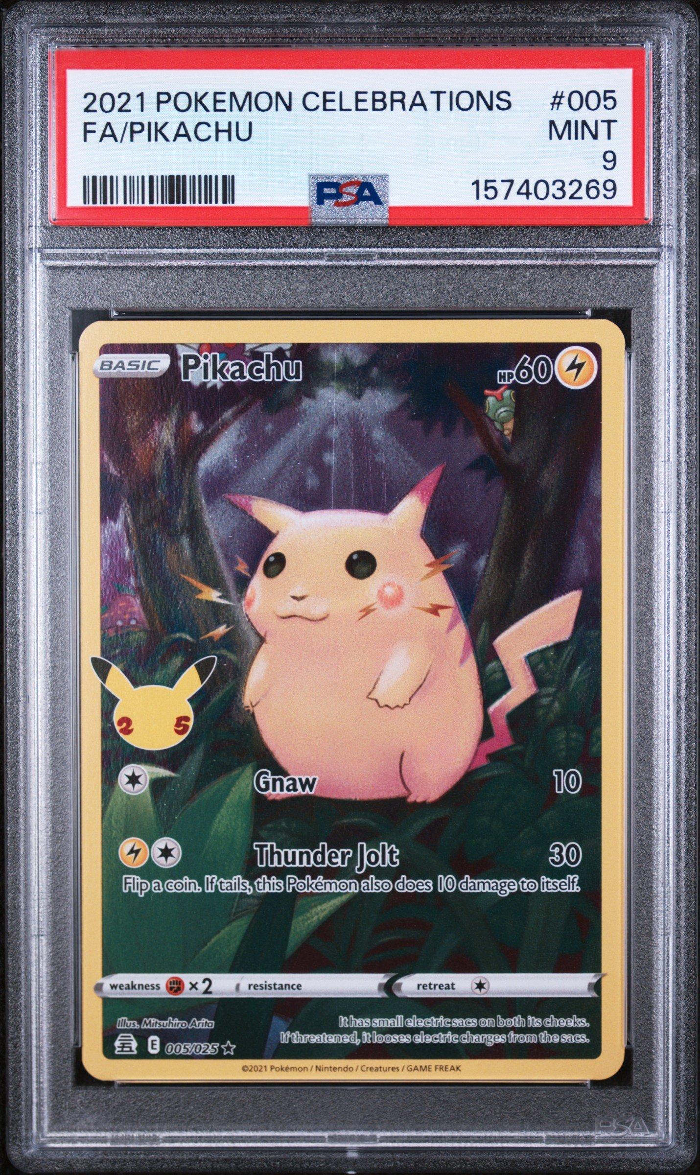 2021 Pokemon Celebrations ピカチュウ PSA 9 2021 Pokemon Celebrations 005 Full Art/pikachu PSA 9 Graded Card