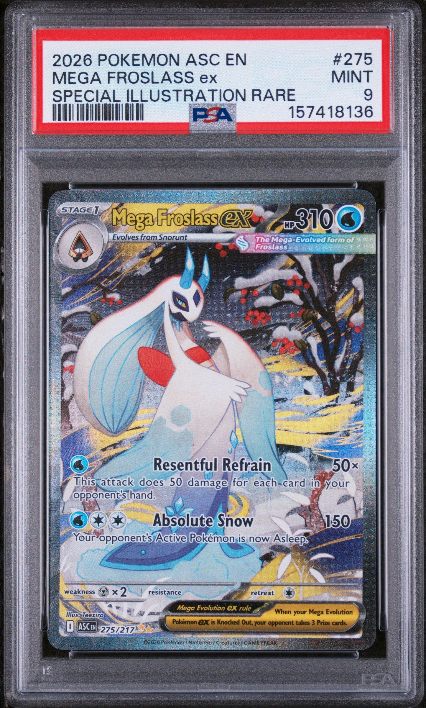 froslass ex pokemon card value - 217/182 - Paradox Rift - Tera Full Art - Ultra Rare Card Number / Rarity Froslass Ex 217/182 Pokemon Original