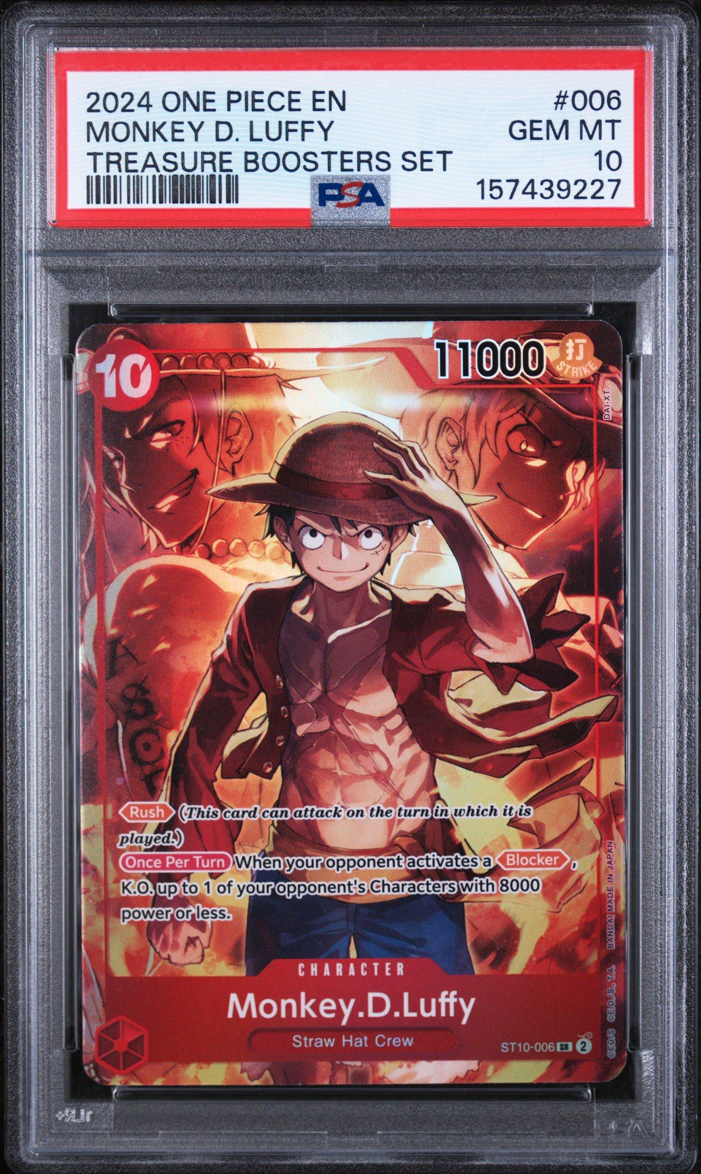 2024 One Piece Promos 006 Monkey D. Luffy Treasure Boosters Set