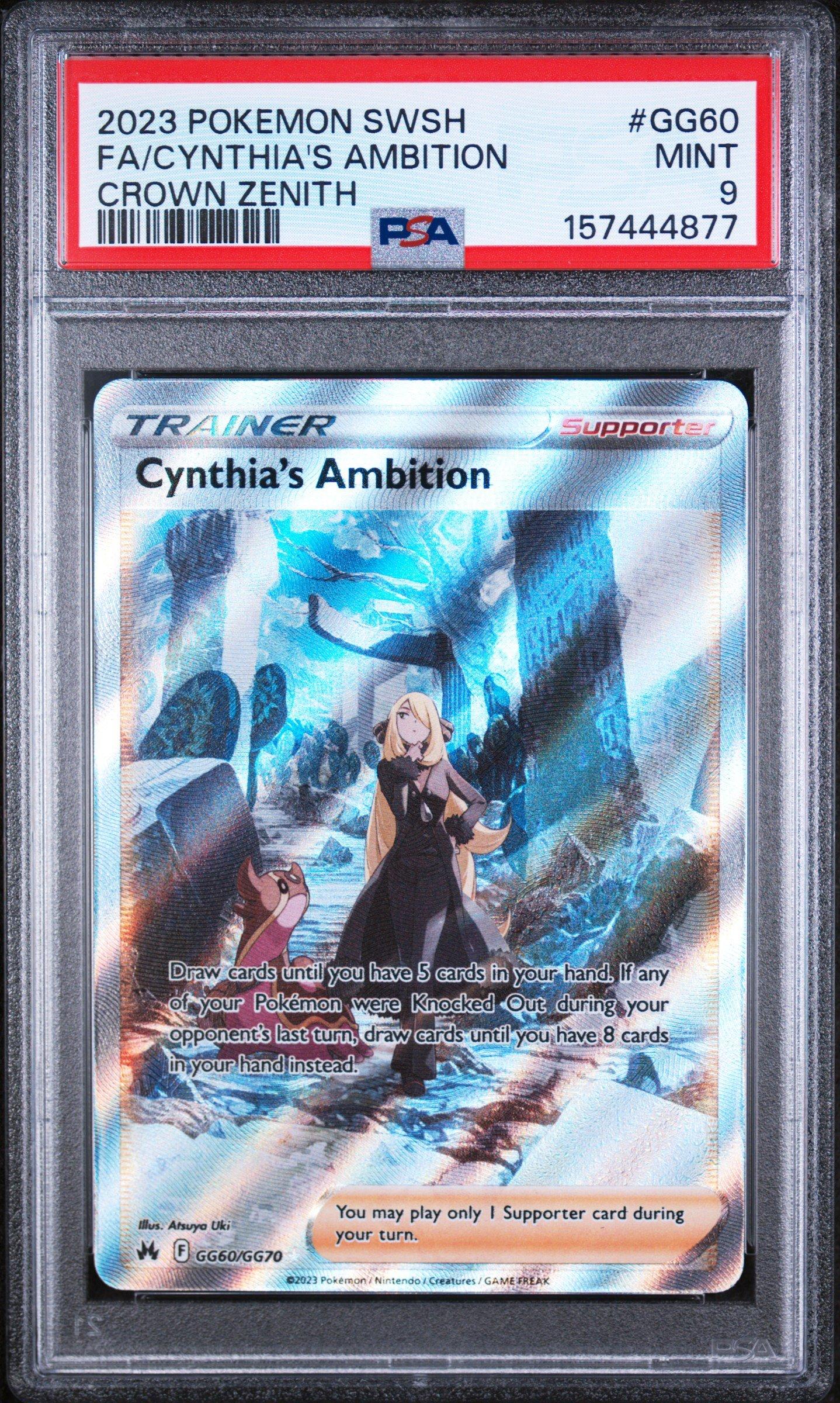 ポケモン 60 2023 Pokemon Sword And Shield Crown Zenith Gg60 Full Art/cynthia's