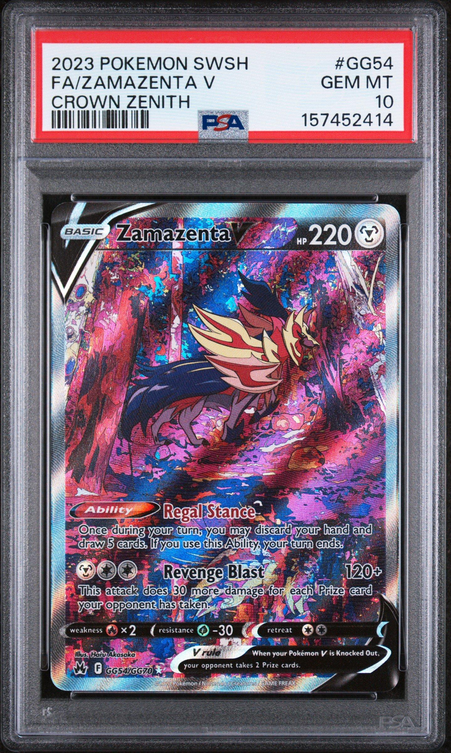 2023 Pokemon Sword And Shield Crown Zenith Gg54 Full Art/zamazenta