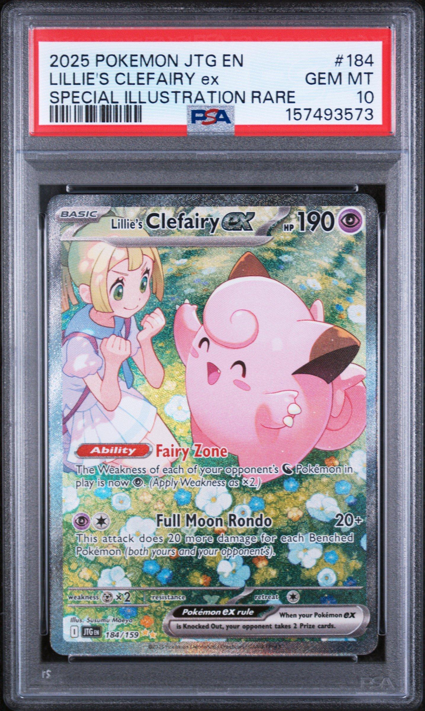 2025 Pokemon Jtg En-journey Together 184 Lillie's Clefairy Ex