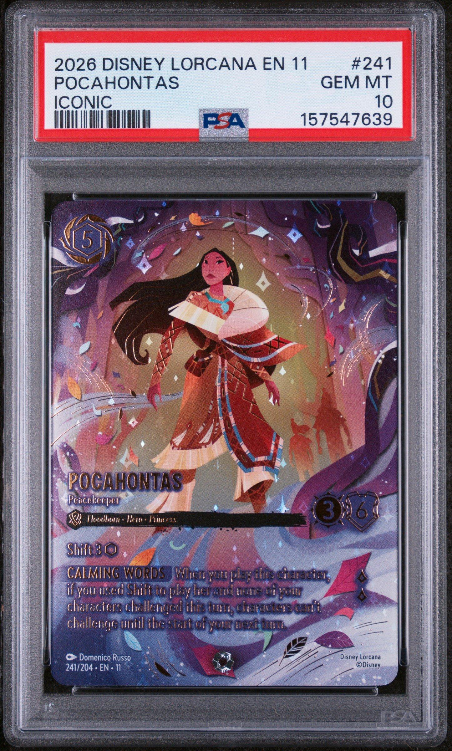2026 Disney Lorcana En 11-winterspell 241 Pocahontas - Peacekeeper
