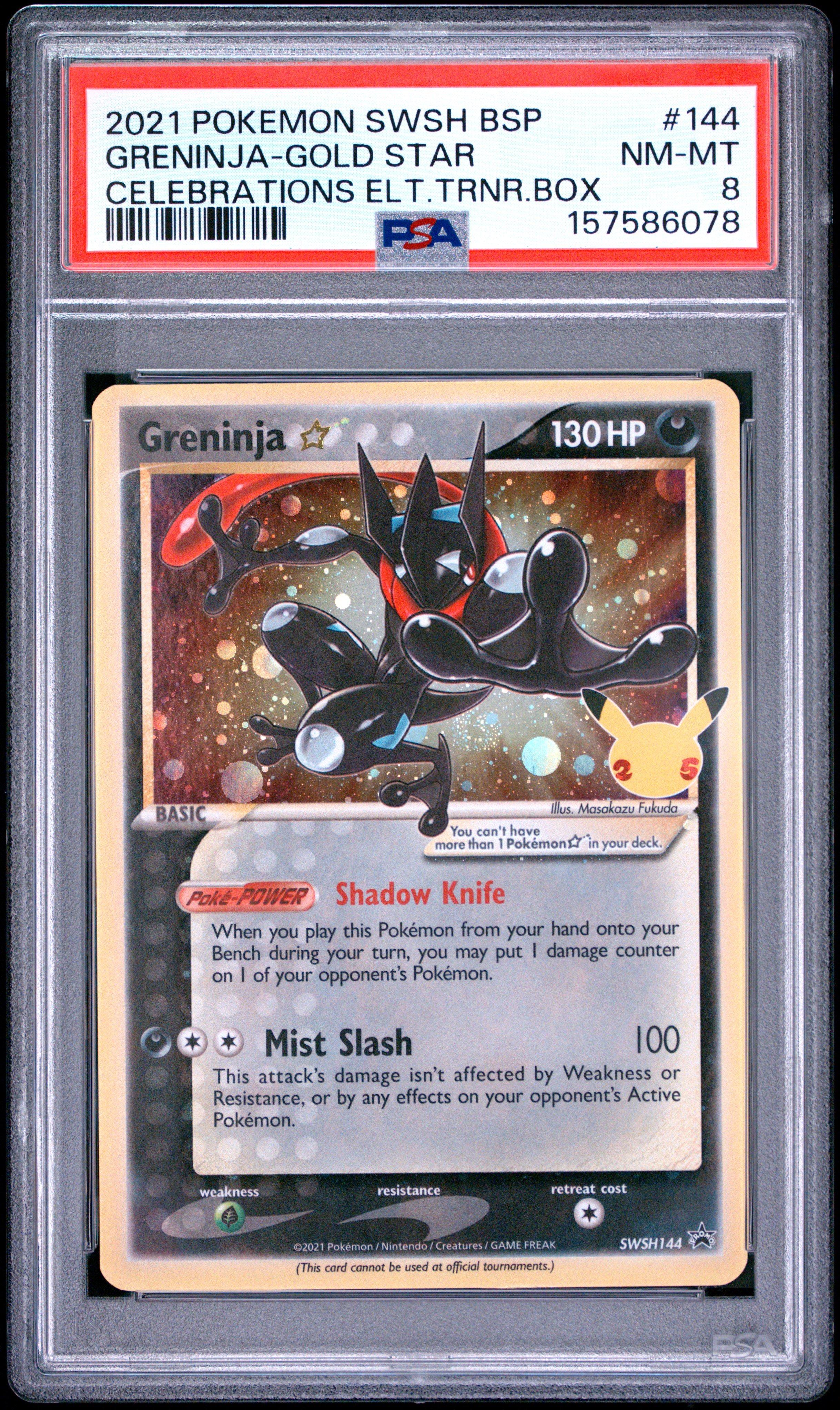 2021 Pokemon Swsh Black Star Promo 144 Greninja-gold Star