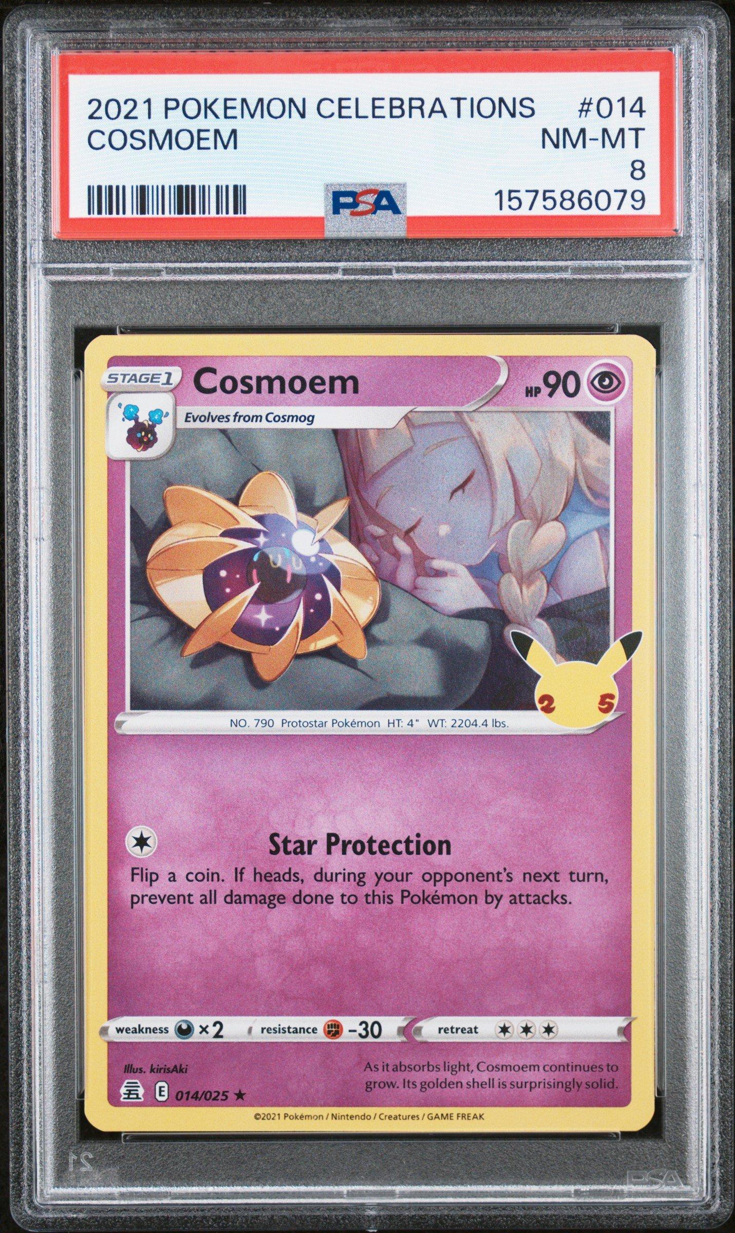 cosmoem pokemon card TCG Celebrations Holographic 014/025 Weakness Darkness ×2 Resistance Fighting Cosmoem 014 - Holofoil Celebrations