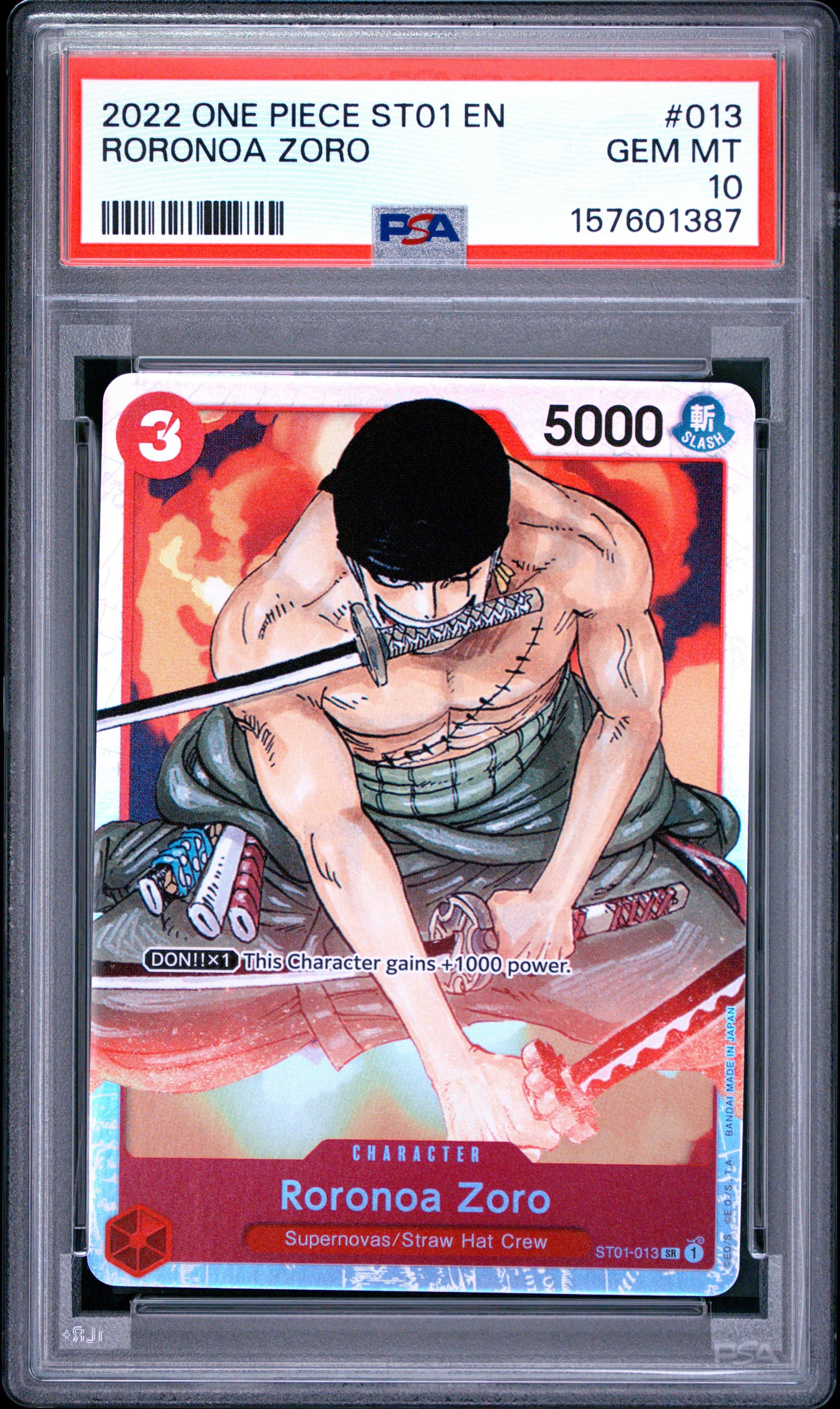 2022 One Piece Starter Deck St01-straw Hat Crew 013 Roronoa Zoro