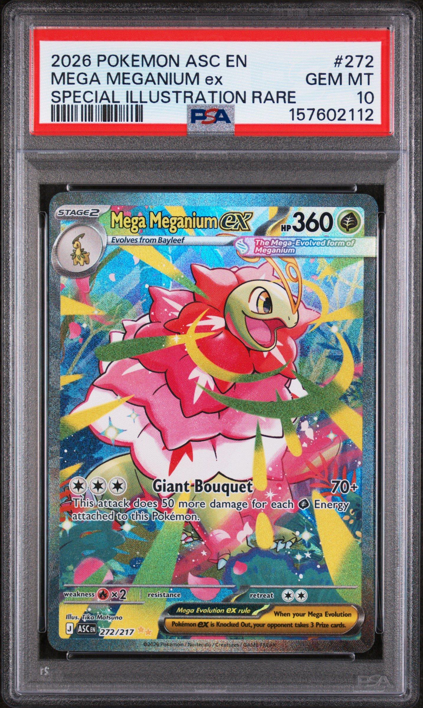2026 Pokemon Asc En-ascended Heroes 272 Mega Meganium Ex Special