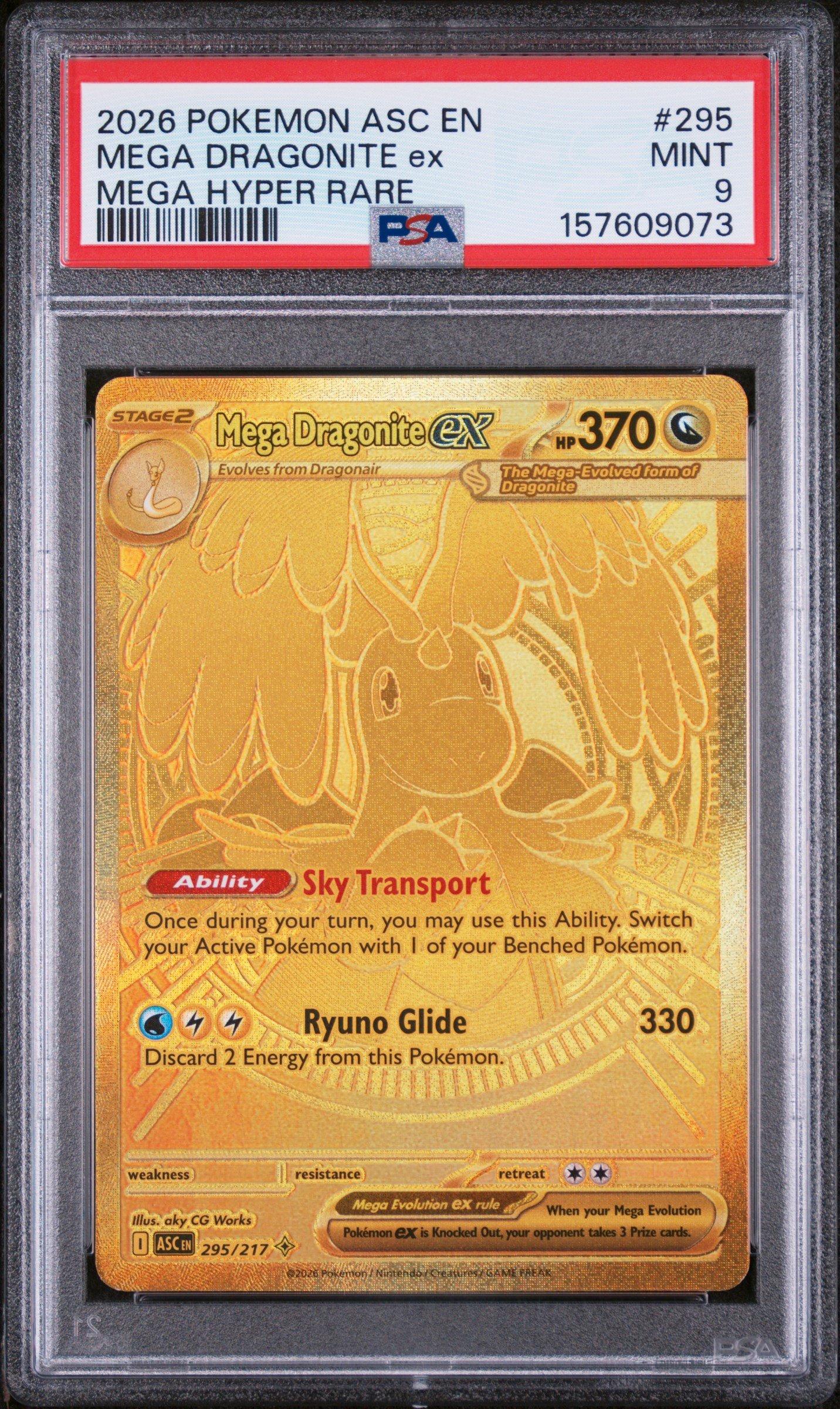 2026 Pokemon Asc En-ascended Heroes 295 Mega Dragonite Ex Mega