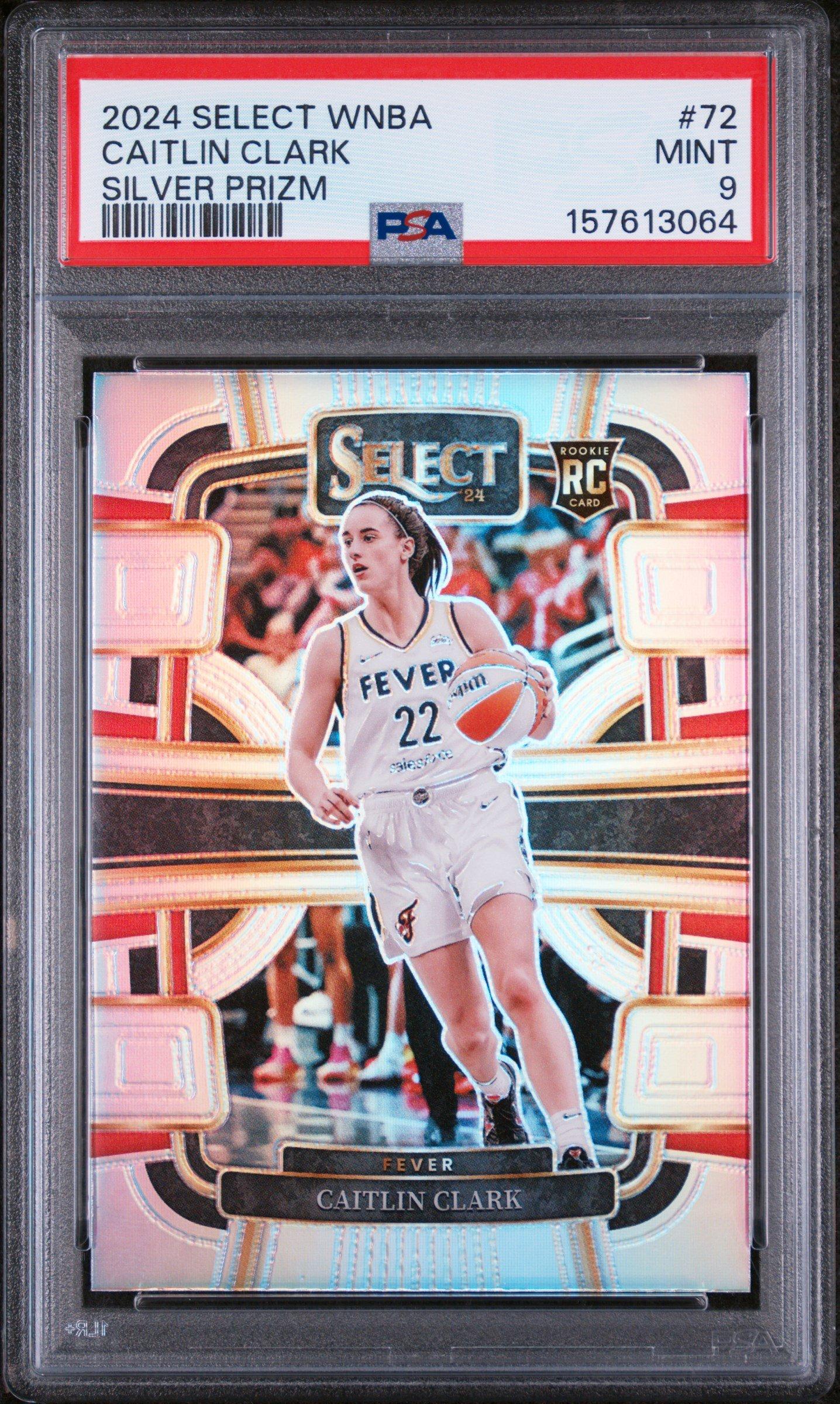 デュラント　セレクト　シルバー　PSA 10 2024 Panini Select Wnba 72 Caitlin Clark Silver Prizm PSA 9 Graded