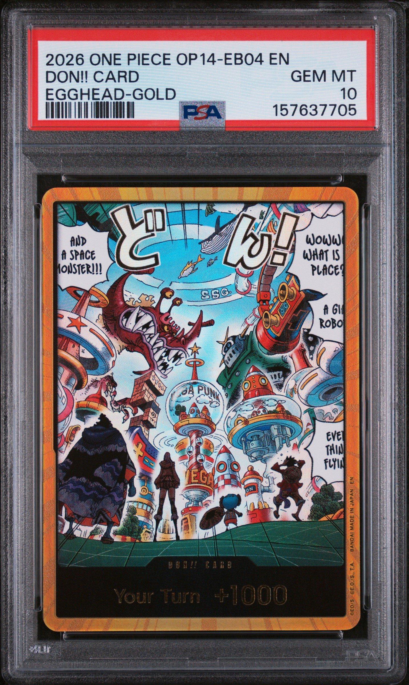 2026 One Piece Op14-eb04-the Azure Sea's Seven Don!! Card Egghead