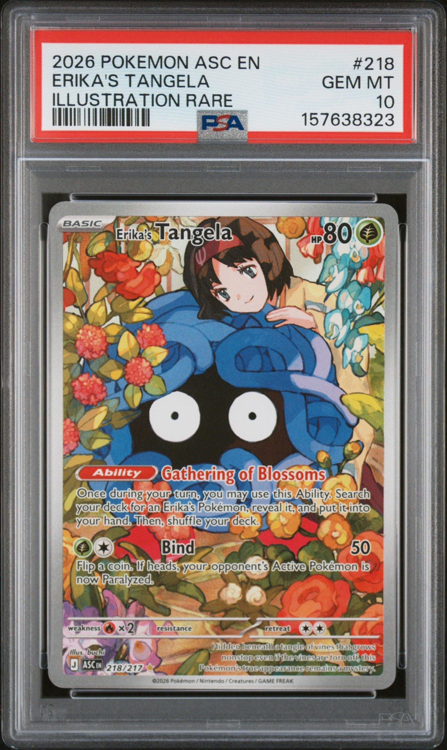 2026 Pokemon Asc En-ascended Heroes 218 Erika's Tangela