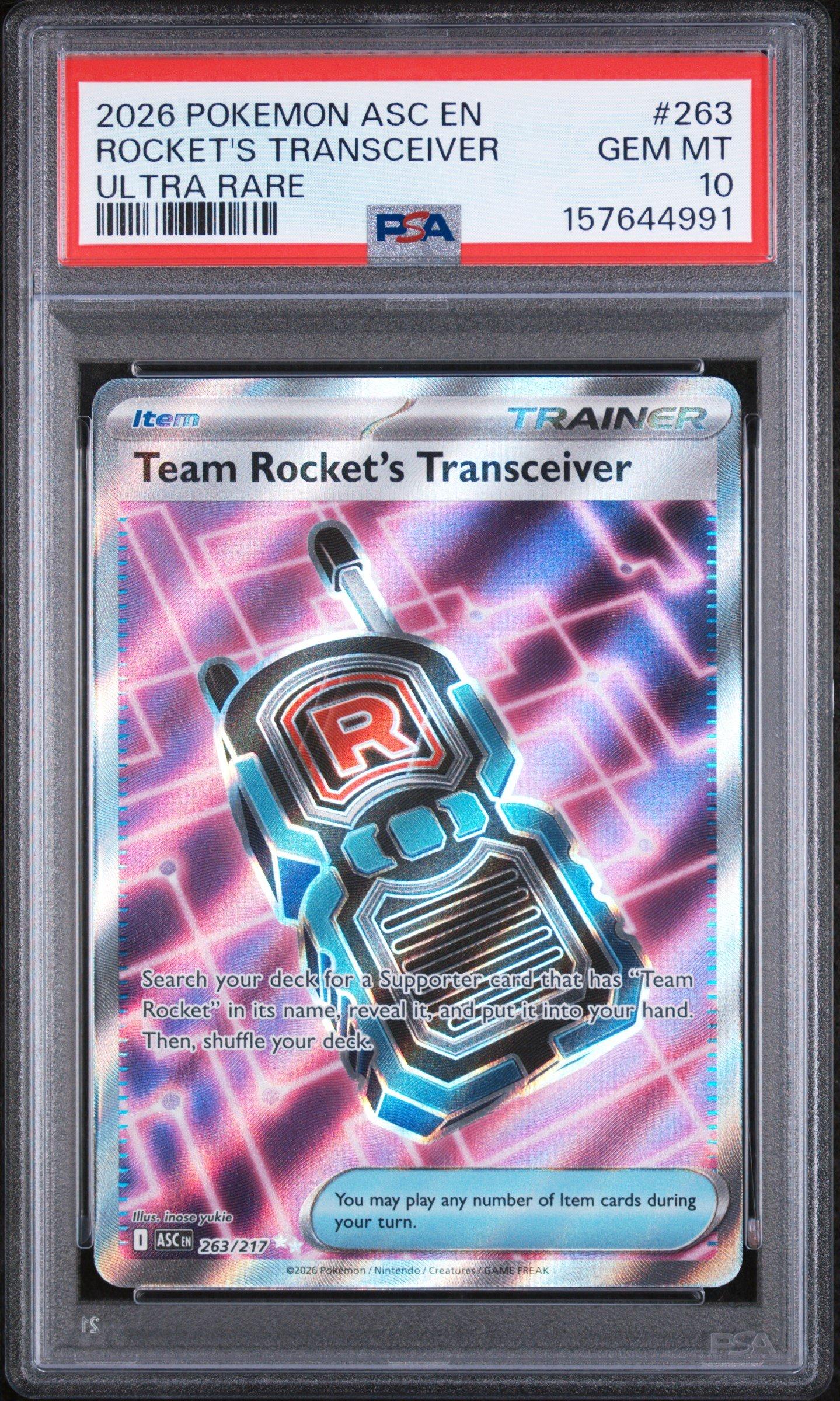 2026 Pokemon Asc En-ascended Heroes 263 Team Rocket's Transceiver