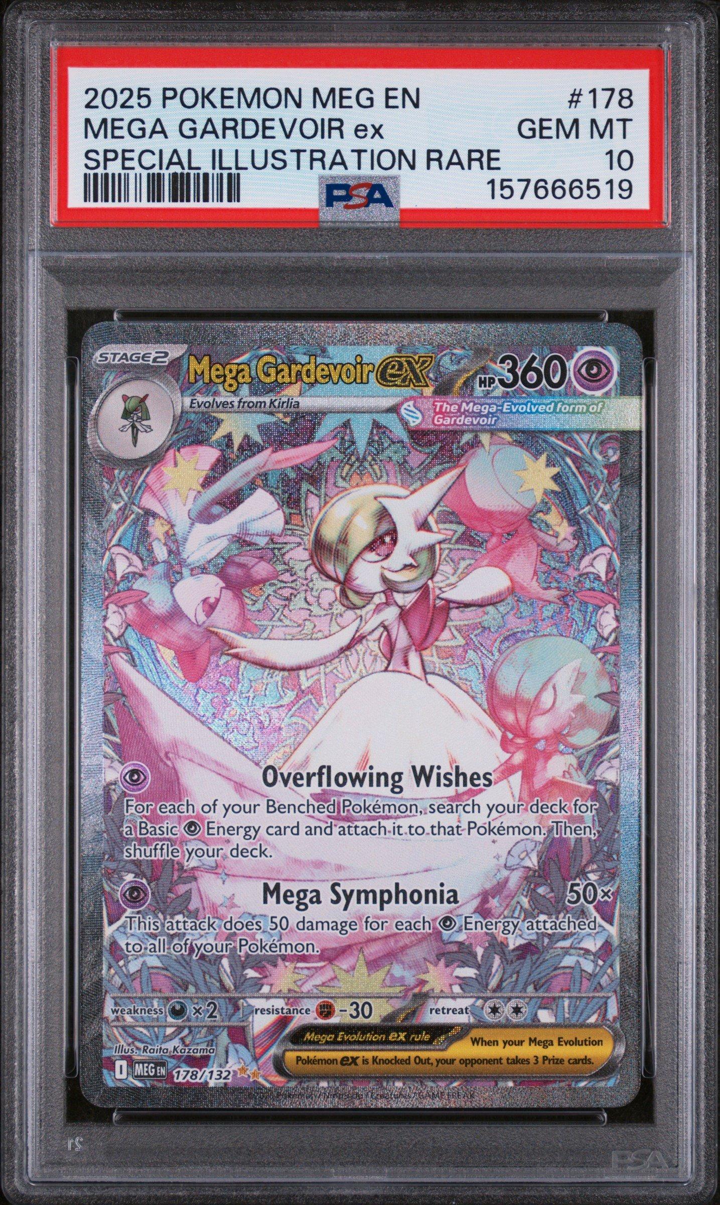 2025 Pokemon Meg En-mega Evolution 178 Mega Gardevoir Ex Special
