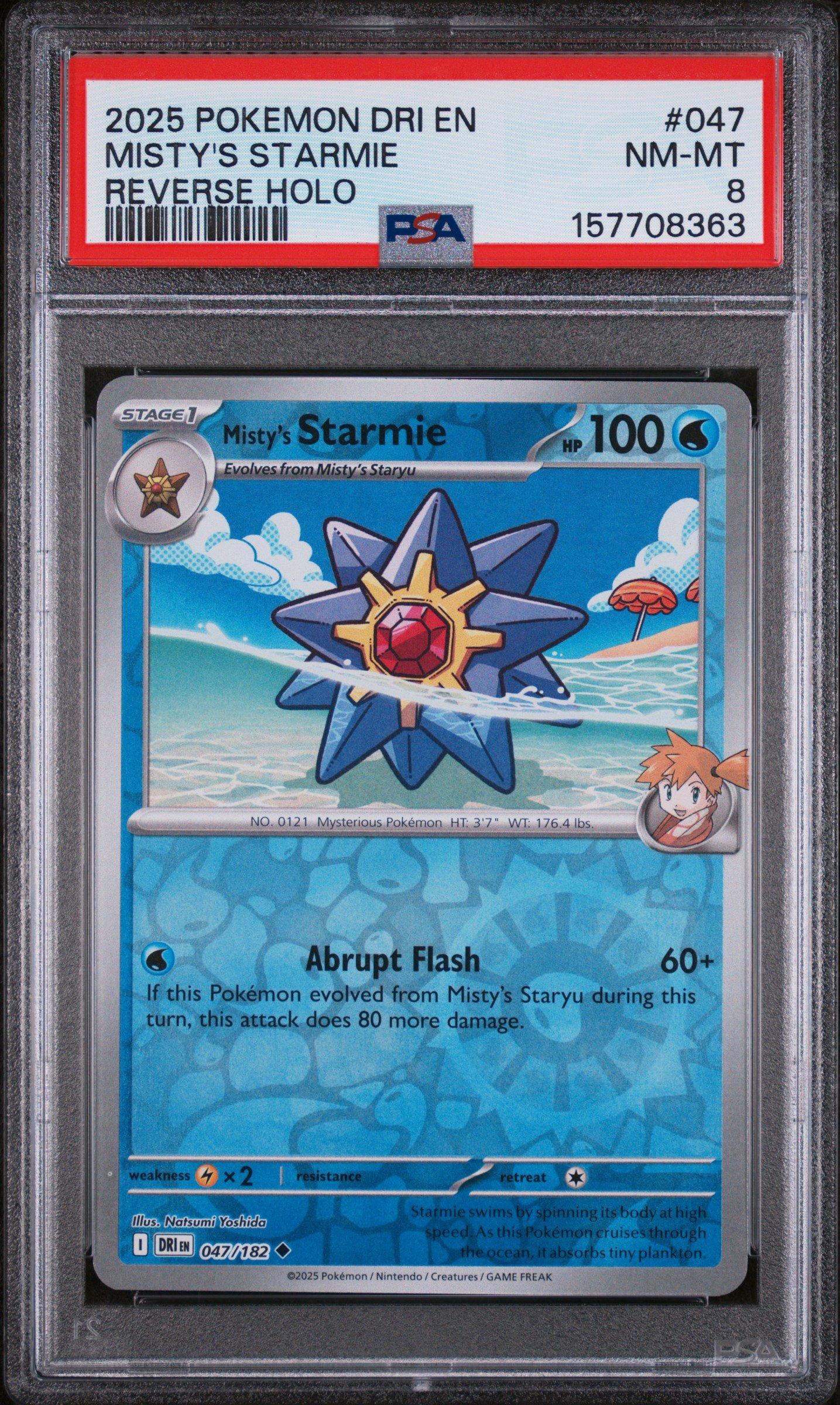 2025 Pokemon Dri En-destined Rivals 047 Misty's Starmie Reverse