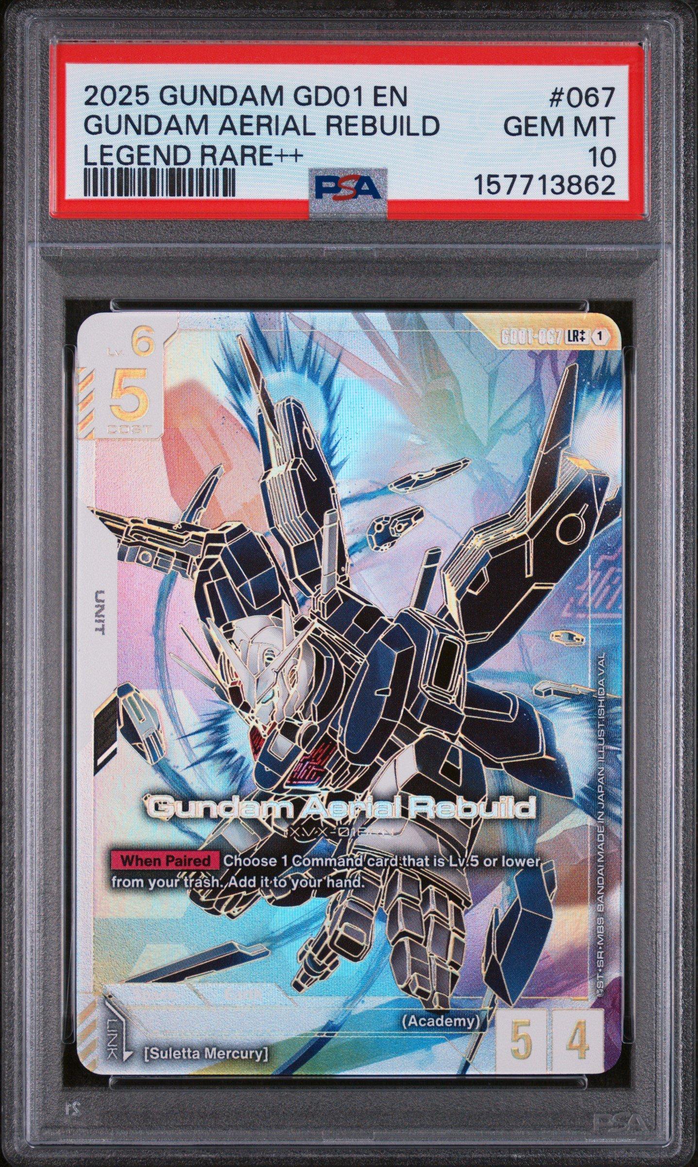 2025 Gundam Newtype Rising 067 Gundam Aerial Rebuild Legend Rare++
