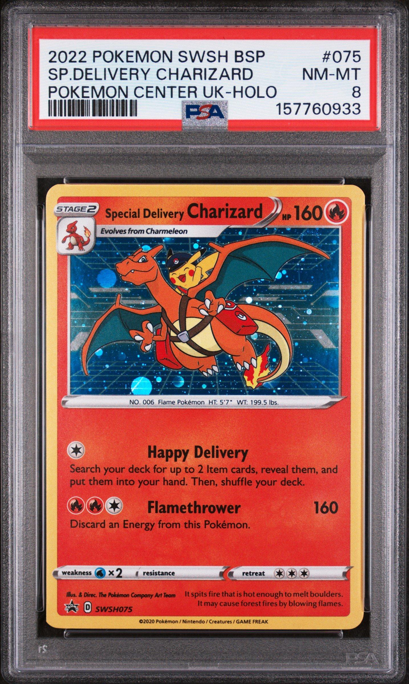 2022 Pokemon Swsh Black Star Promo 075 Special Delivery Charizard