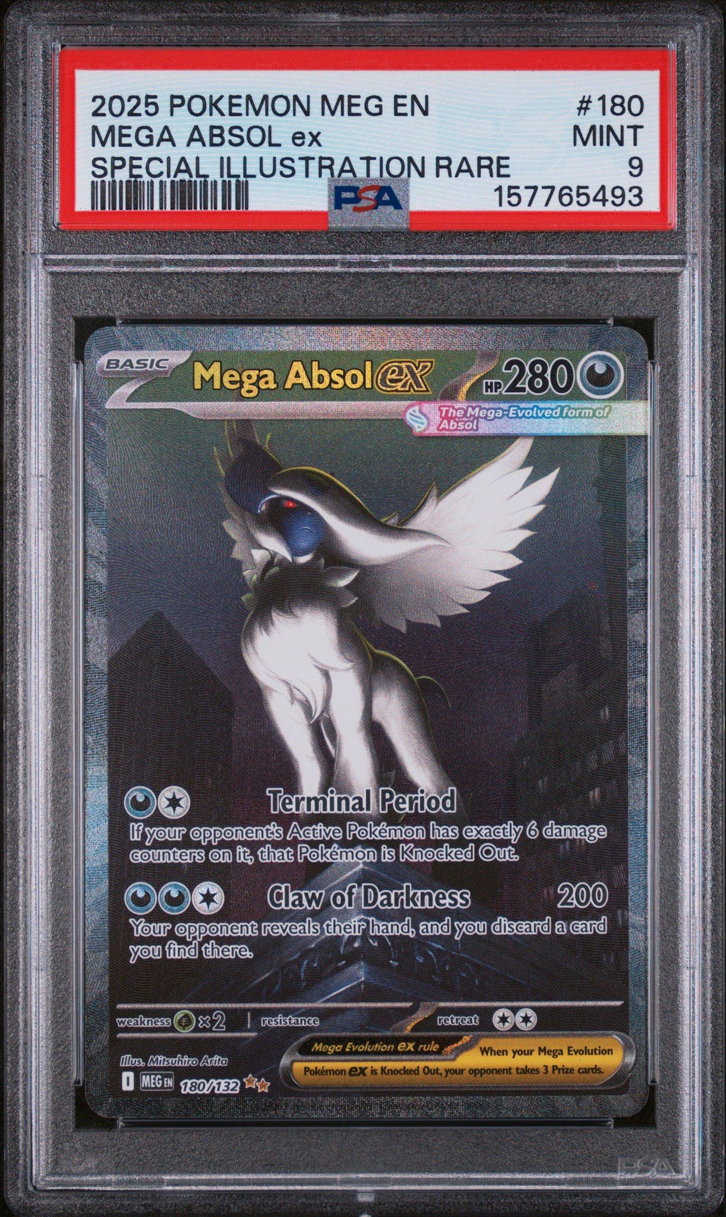 pokemon absol ex card MEGA 2025 Japanese MEGA Brave Special Art Rare #089 PSA 10 Originally released July 2015 Absol EX XY62 Black Star