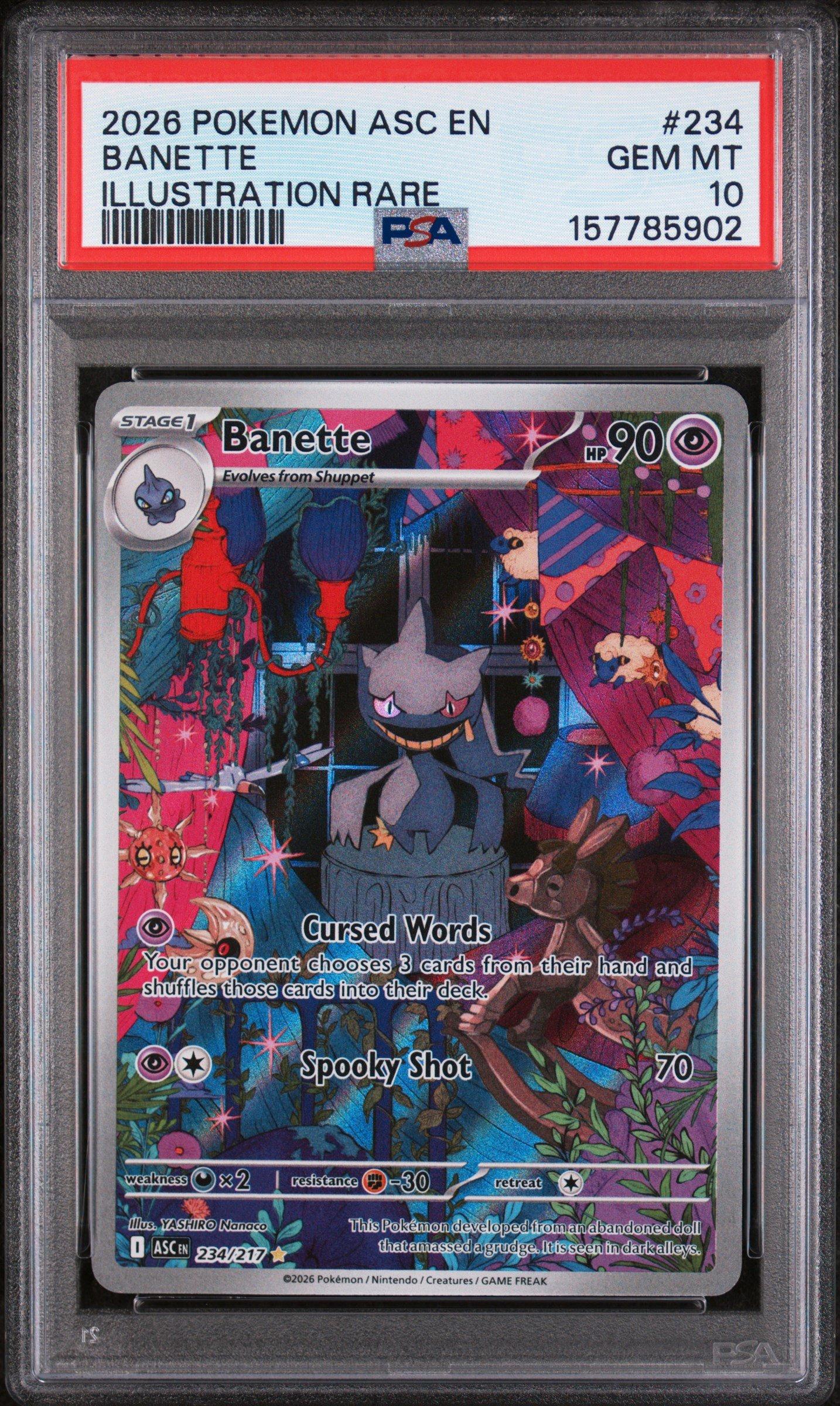 2026 Pokemon Asc En-ascended Heroes 234 Banette Illustration Rare