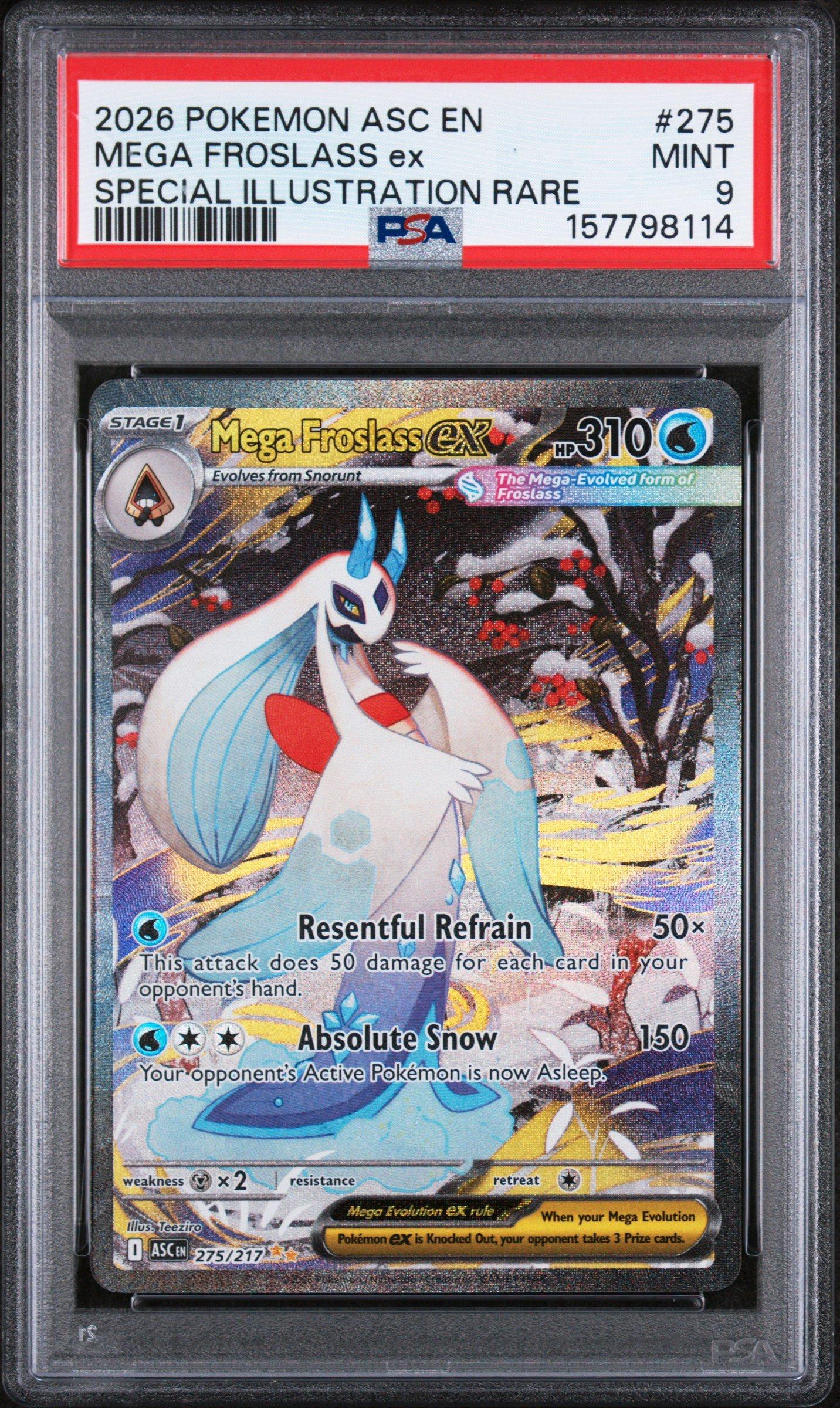 2026 Pokemon Asc En-ascended Heroes 275 Mega Froslass Ex Special