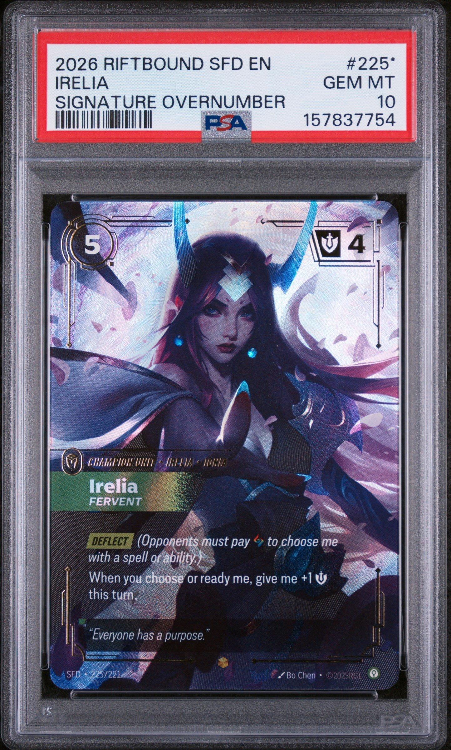 2026 Riftbound: League Of Legends Sfd-spiritforged 225* Irelia