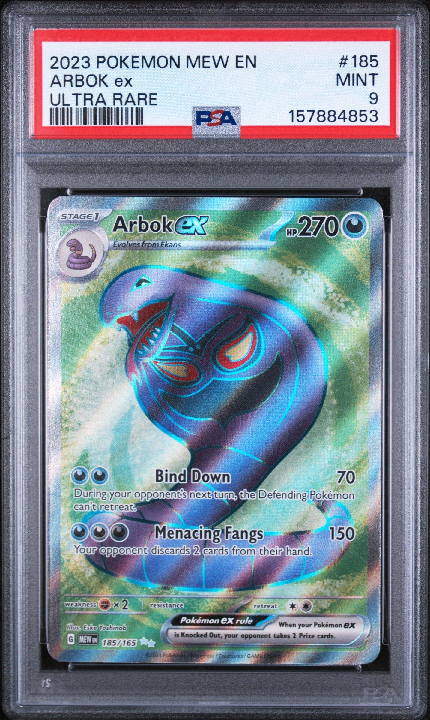 arbok ex pokemon card - 187/165 Darkness Menacing Fangs (150) Your opponent discards 2 cards from their hand. Carta Pokémon Arbok Ex 024/165