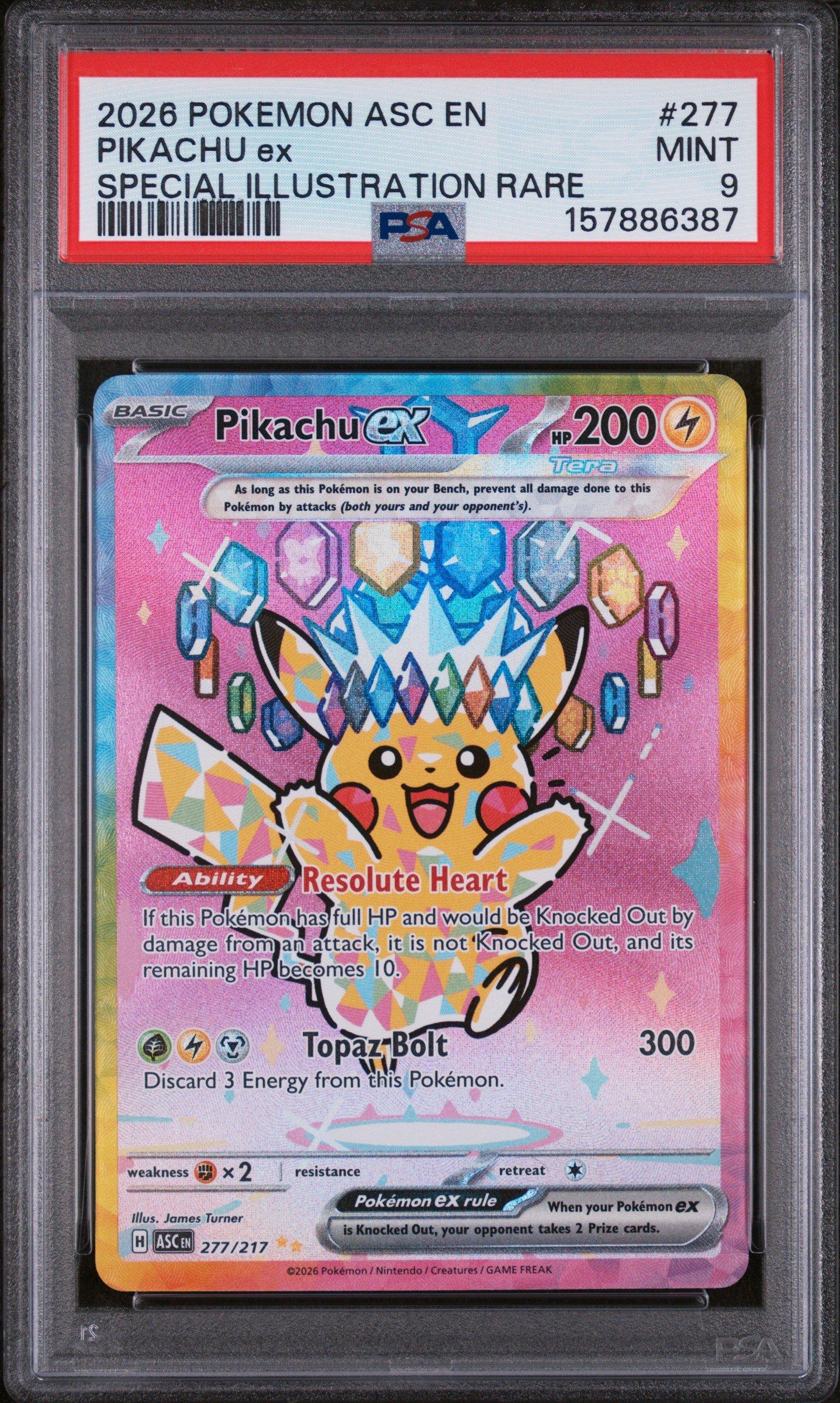 2026 Pokemon Asc En-ascended Heroes 277 Pikachu Ex Special
