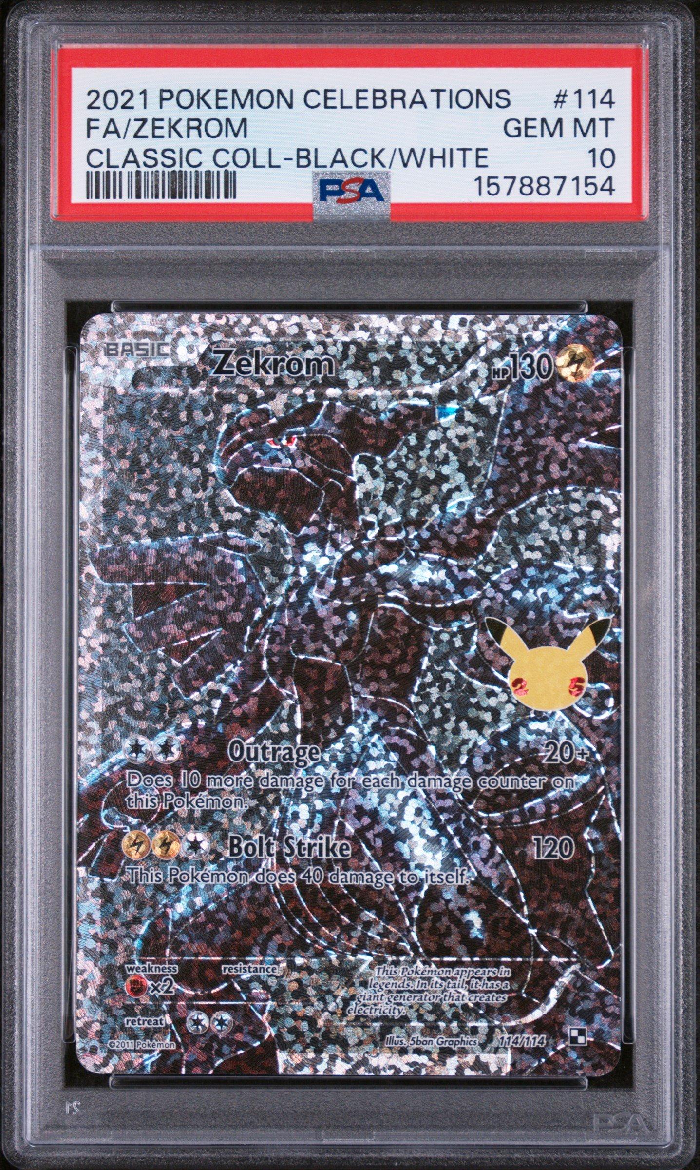 2021 Pokemon Celebrations Classic Collection 114 Full Art/zekrom