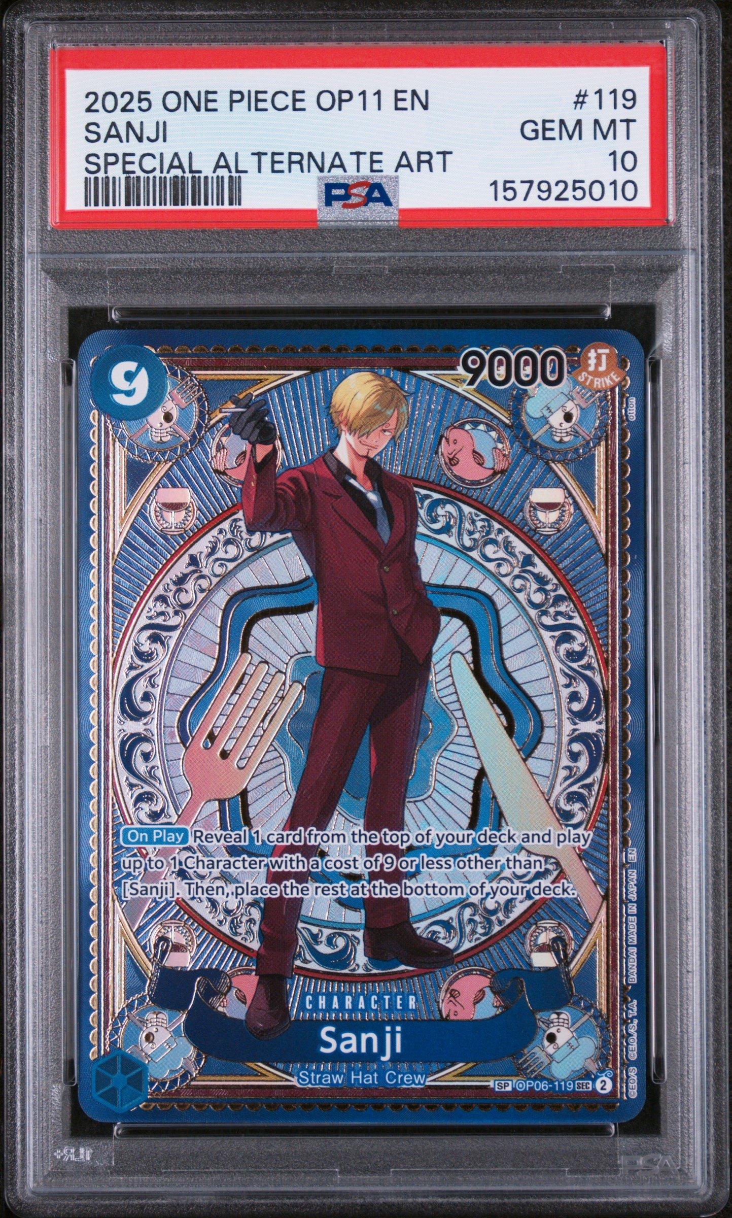 2025 One Piece Op11-a Fist Of Divine Speed 119 Sanji Special