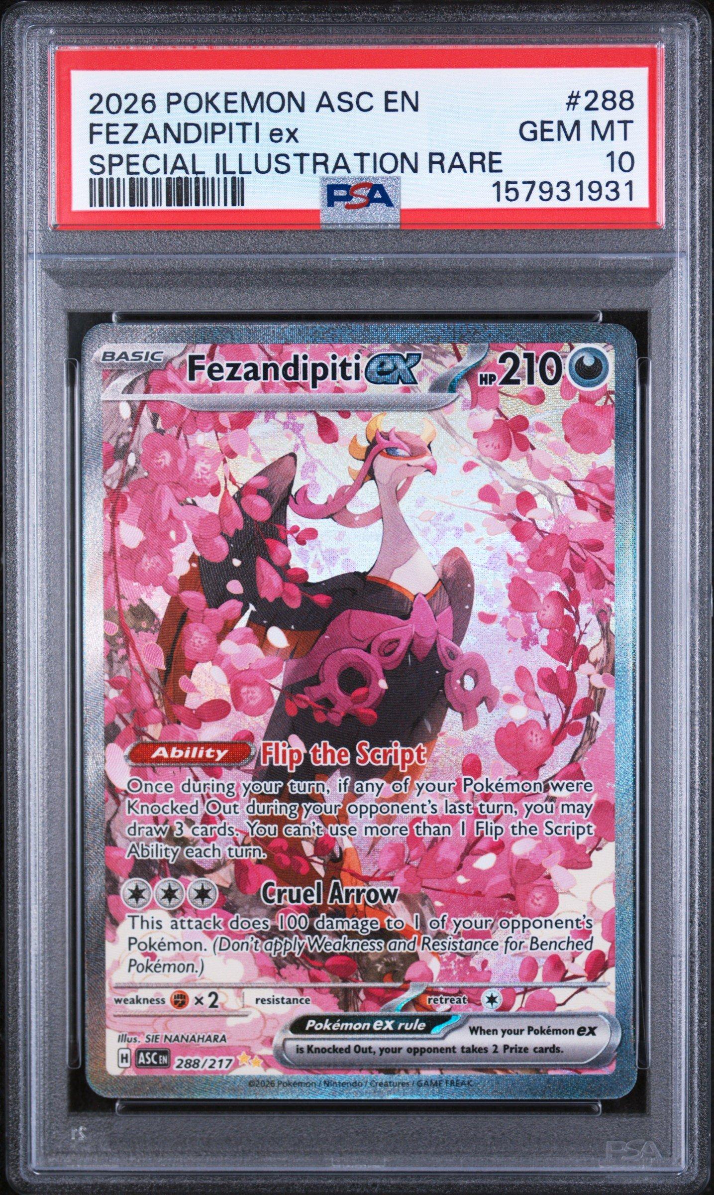 2026 Pokemon Asc En-ascended Heroes 288 Fezandipiti Ex Special
