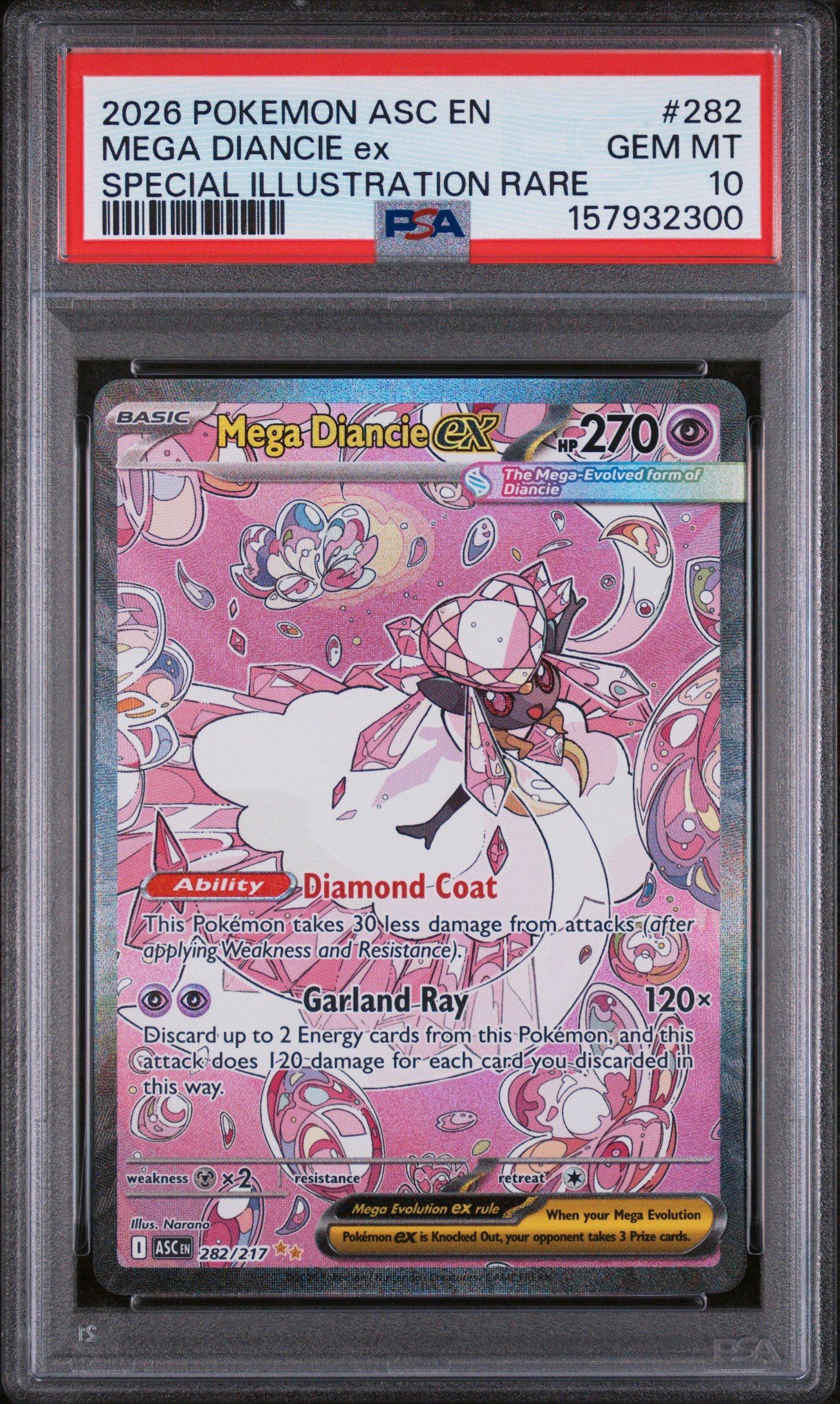 2026 Pokemon Asc En-ascended Heroes 282 Mega Diancie Ex Special