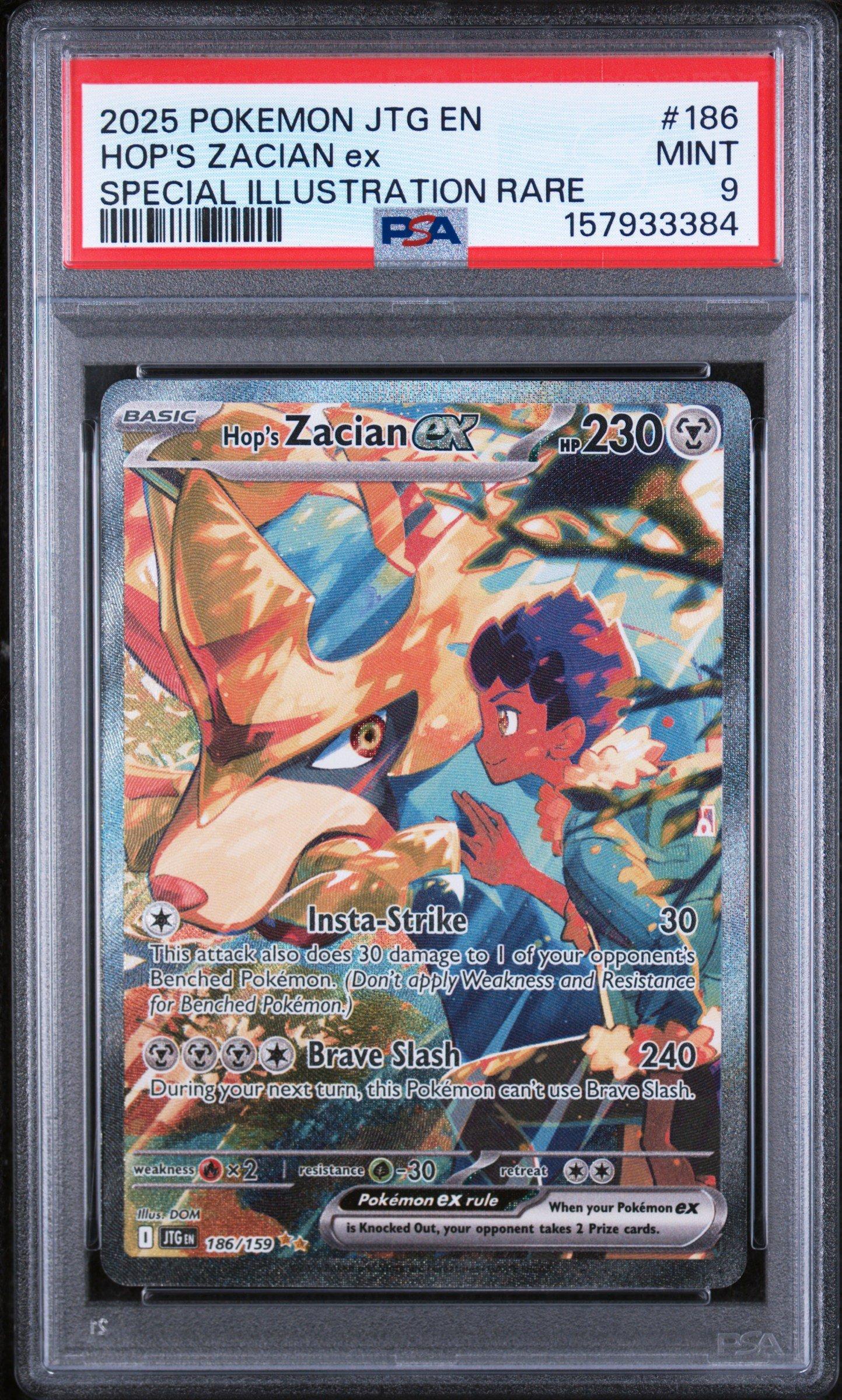 2025 Pokemon Jtg En-journey Together 186 Hop's Zacian Ex Special