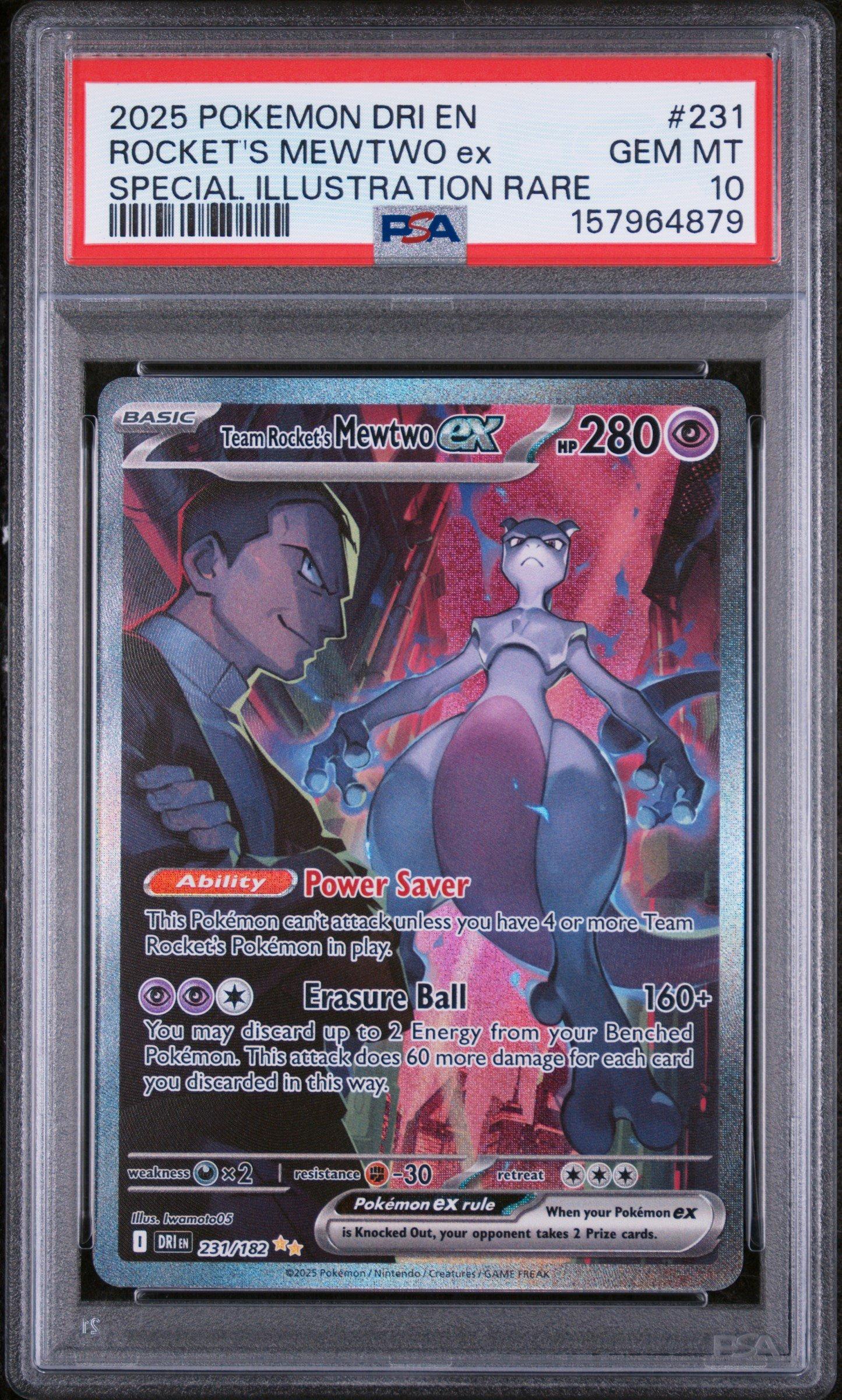 2025 Pokemon Dri En-destined Rivals 231 Team Rocket's Mewtwo Ex