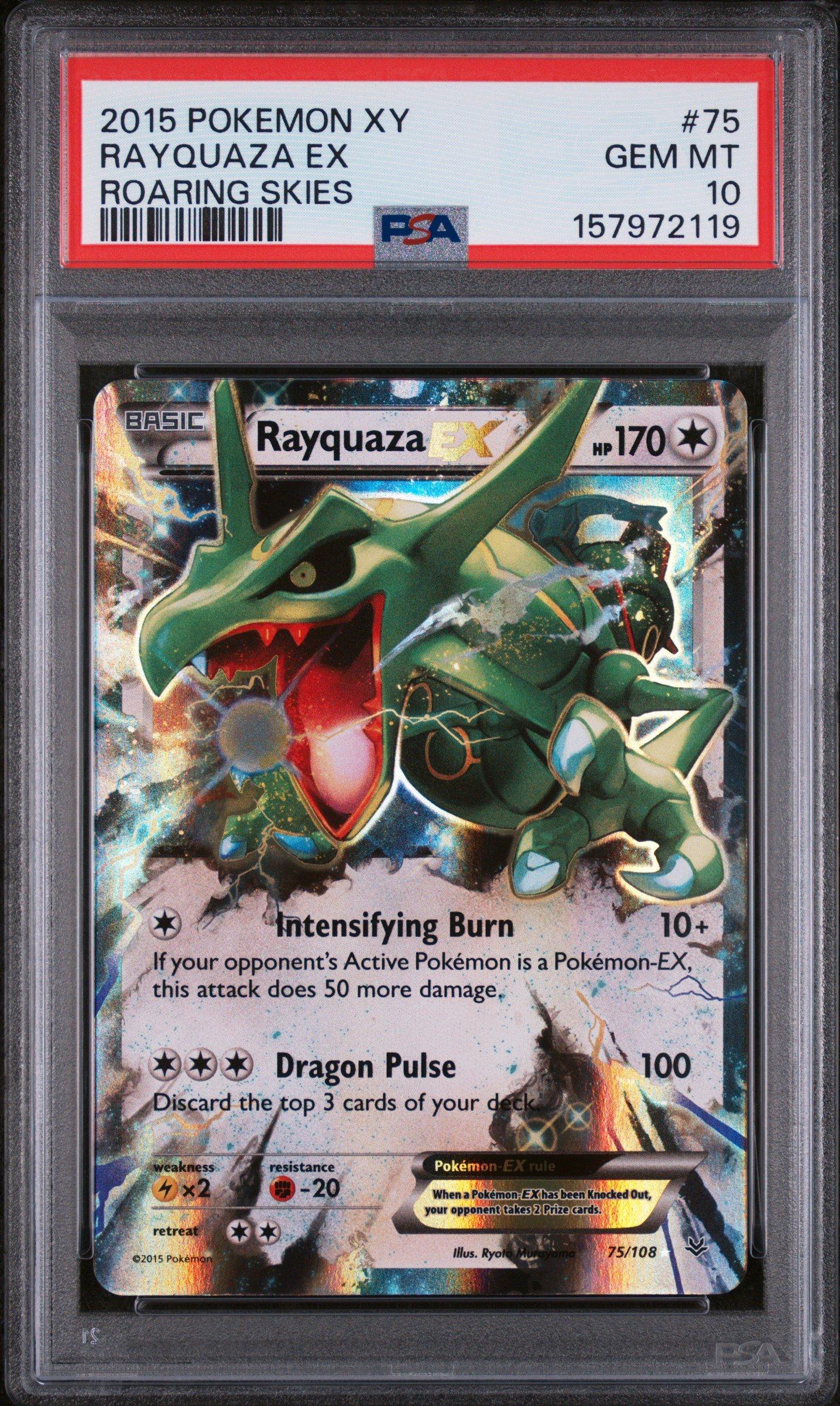 Rieページ 2015 Pokemon Xy Roaring Skies 75 Rayquaza Ex PSA 10 Graded Card