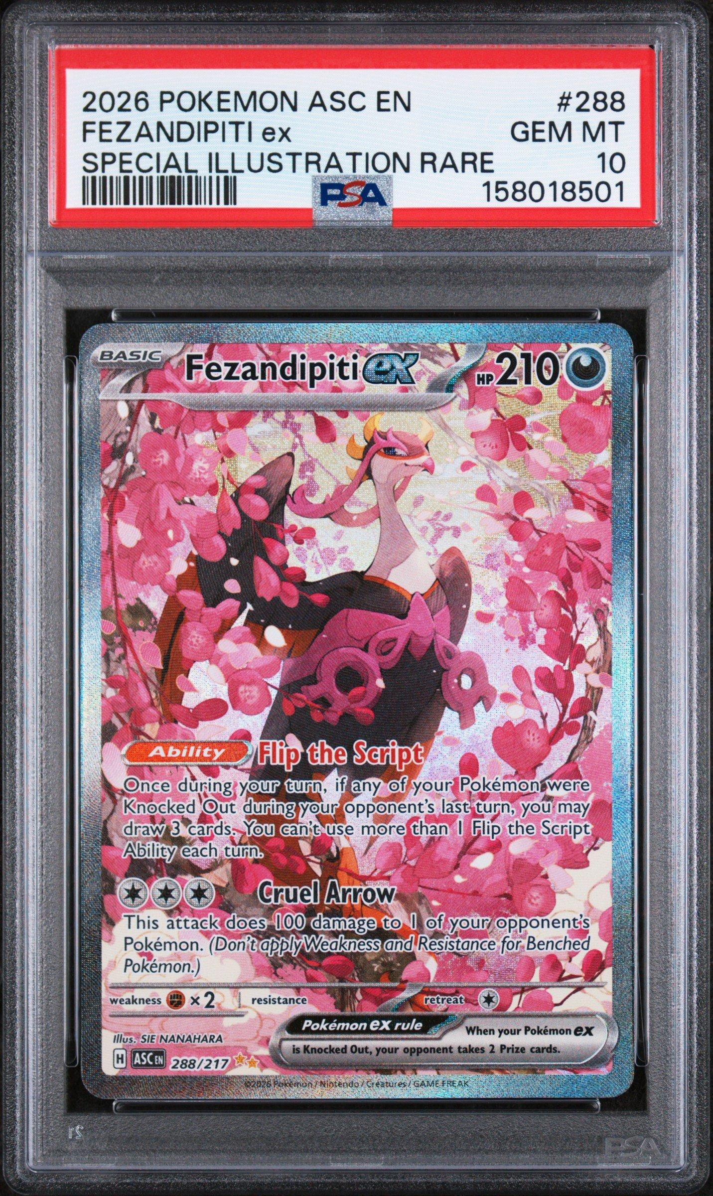 2026 Pokemon Asc En-ascended Heroes 288 Fezandipiti Ex Special