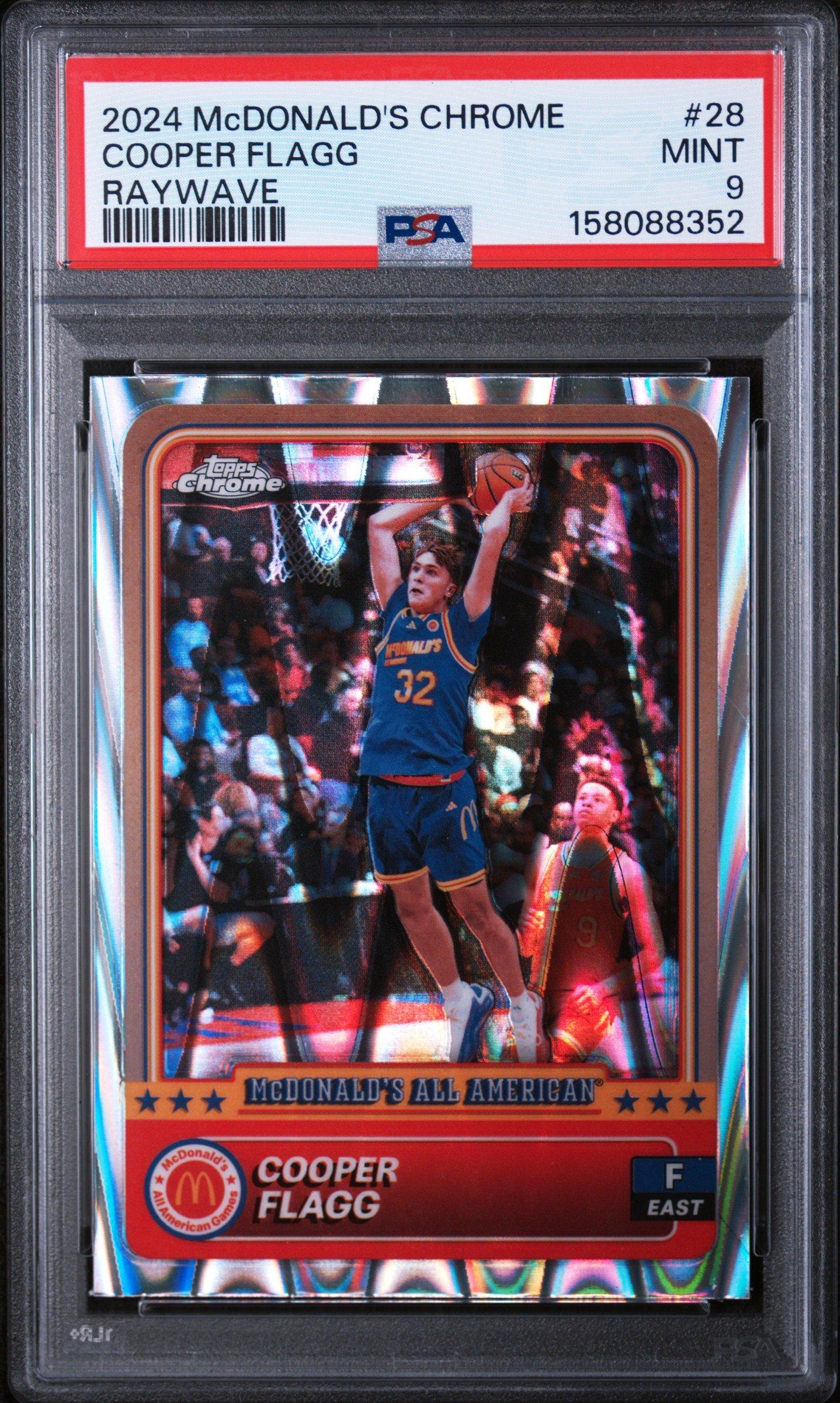 2024 Topps Chrome Mcdonald's All American 28 Cooper Flagg Raywave