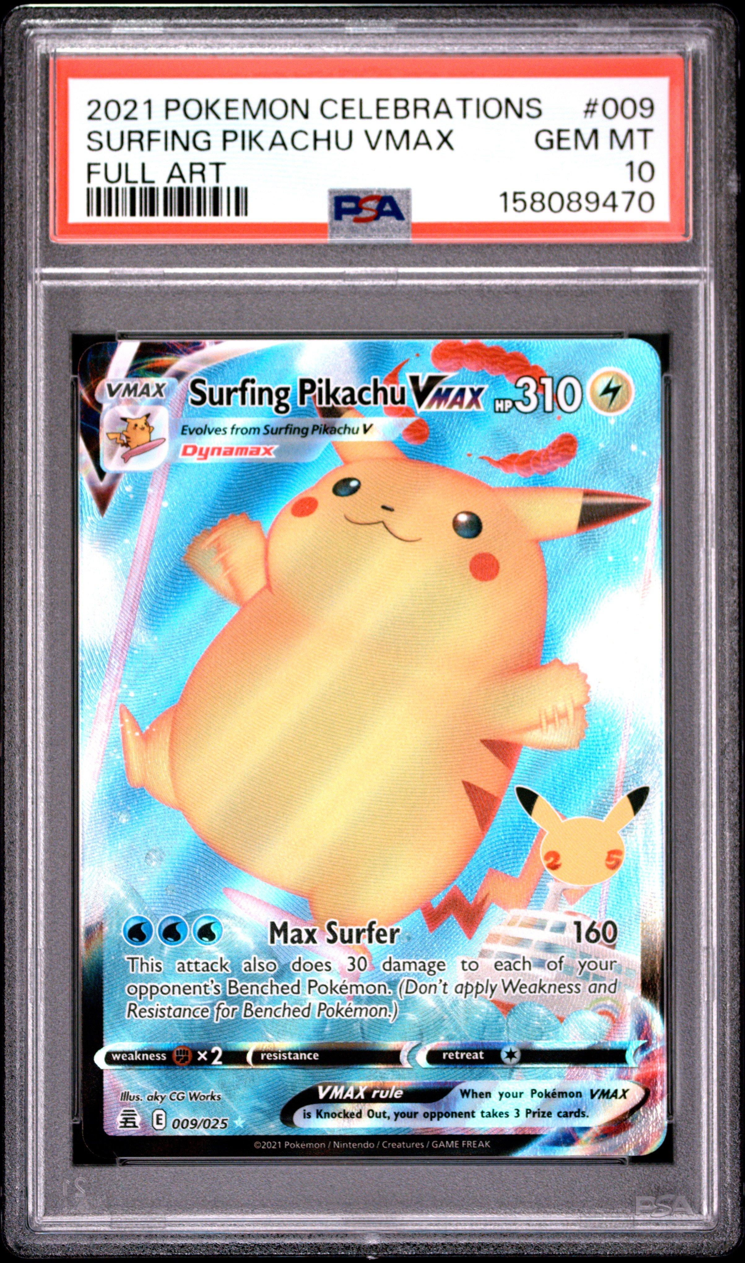 surfing pikachu pokemon card League Black Star Promo #28 PSA 9 this card is the perfect way to showcase your collection. Surfing Pikachu V 2021 Pokemon