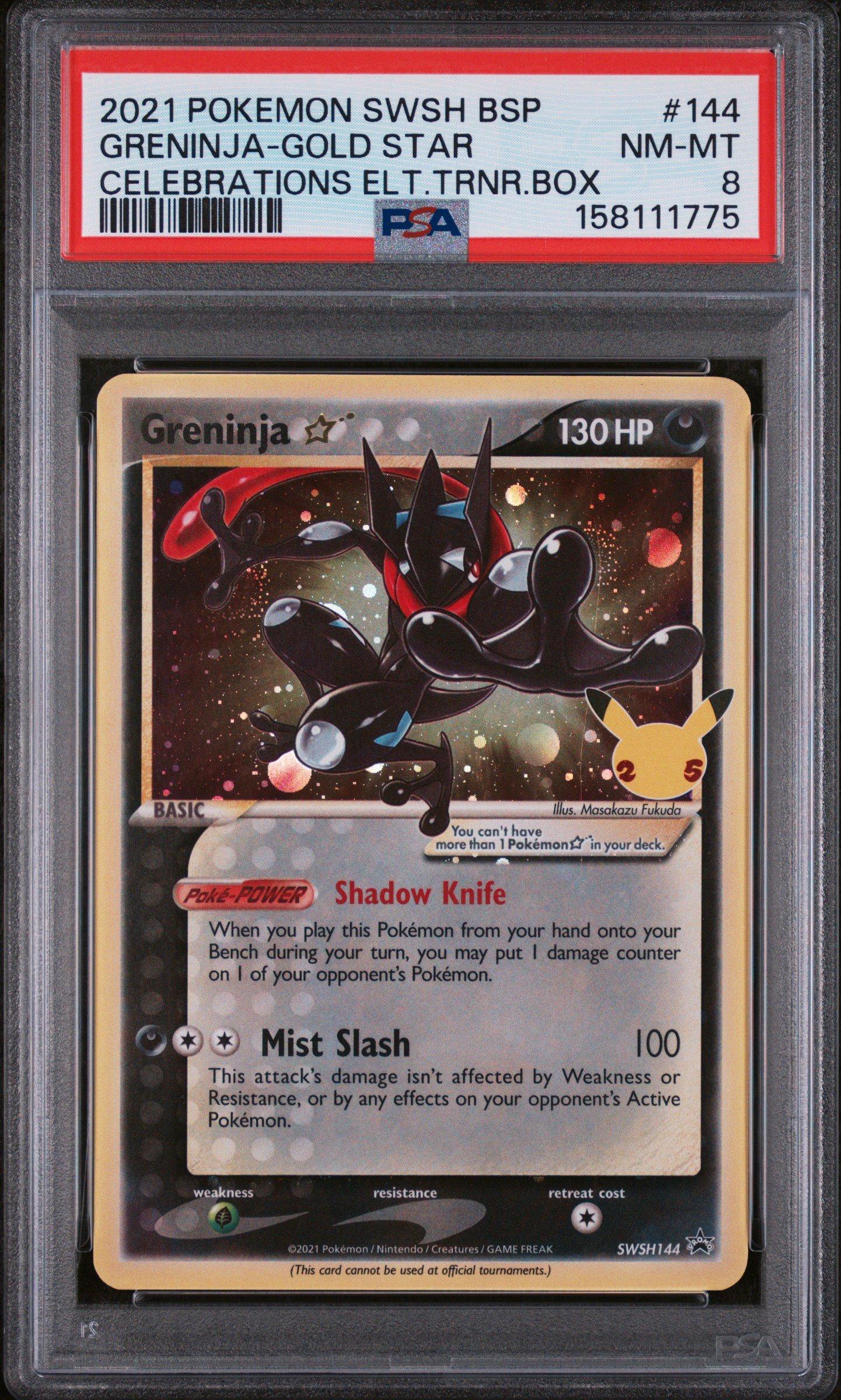 2021 Pokemon Swsh Black Star Promo 144 Greninja-gold Star