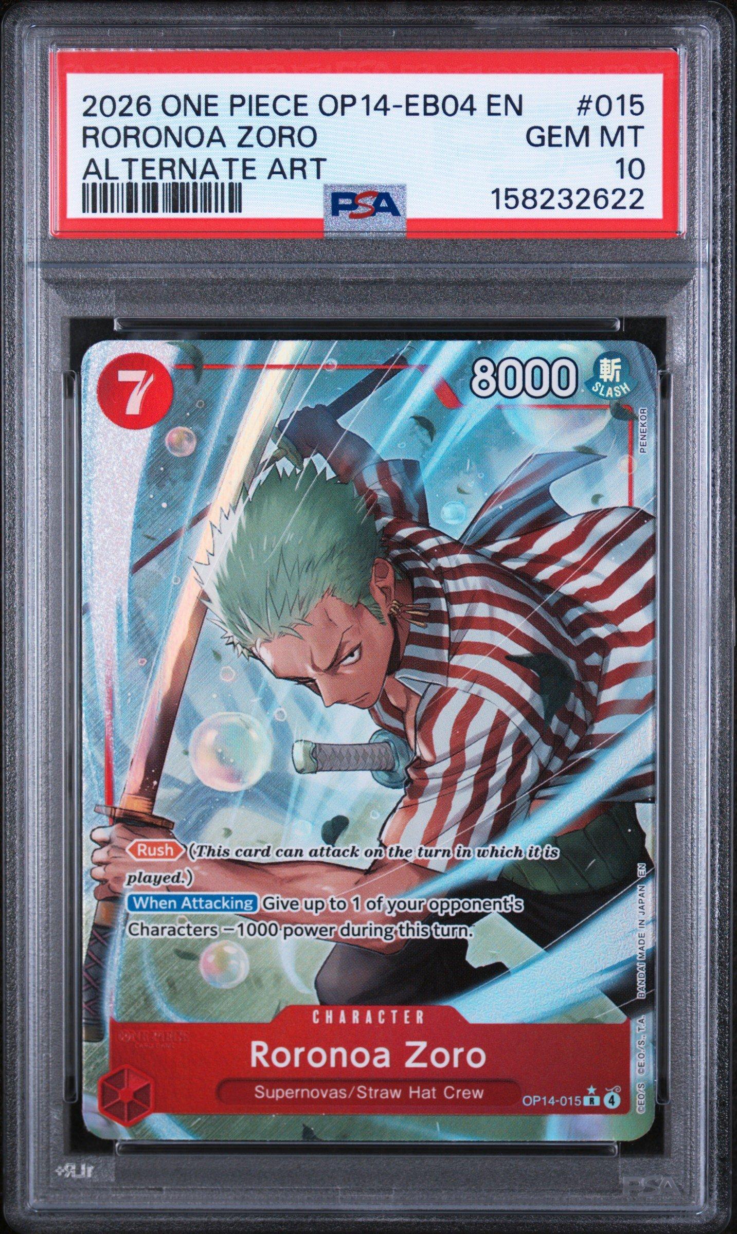 2026 One Piece Op14-eb04-the Azure Sea's Seven 015 Roronoa Zoro