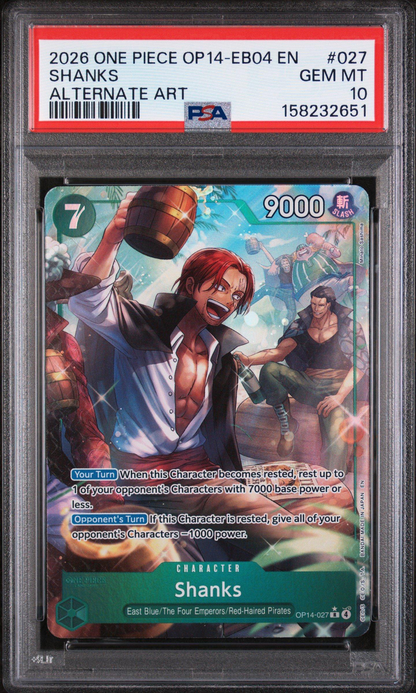 2026 One Piece Op14-eb04-the Azure Sea's Seven 027 Shanks