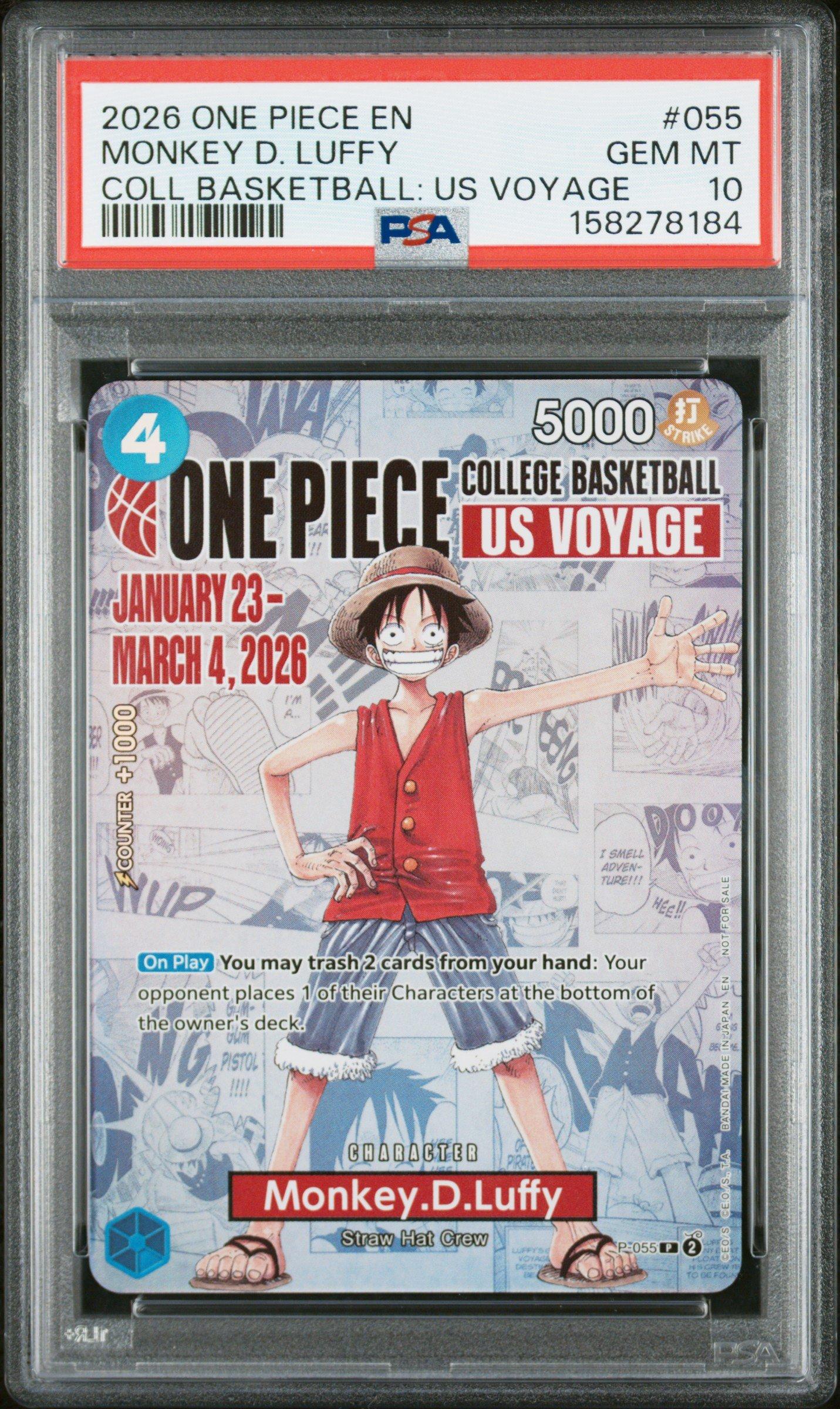 ワンピース カードゲーム 2026 ONE PIECE EN MONKEY D. LUFFY #055 2026 One Piece Promos 055 Monkey D. Luffy One Piece College