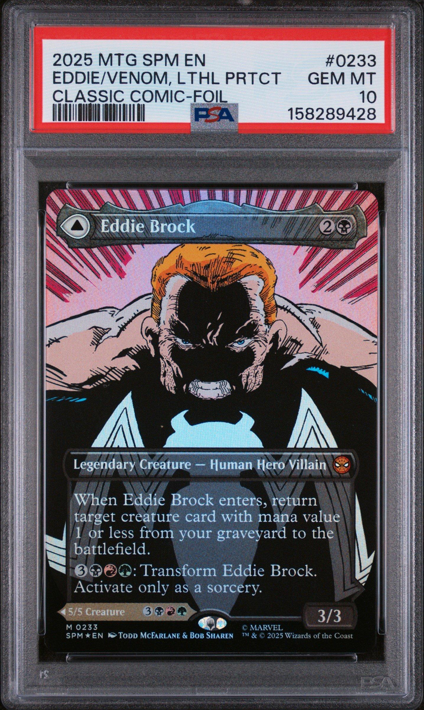 エディ・ブロック　/ Eddie Brock クラシック・コミック版foil 2025 Magic The Gathering Marvel's Spider-man 0233 Eddie Brock