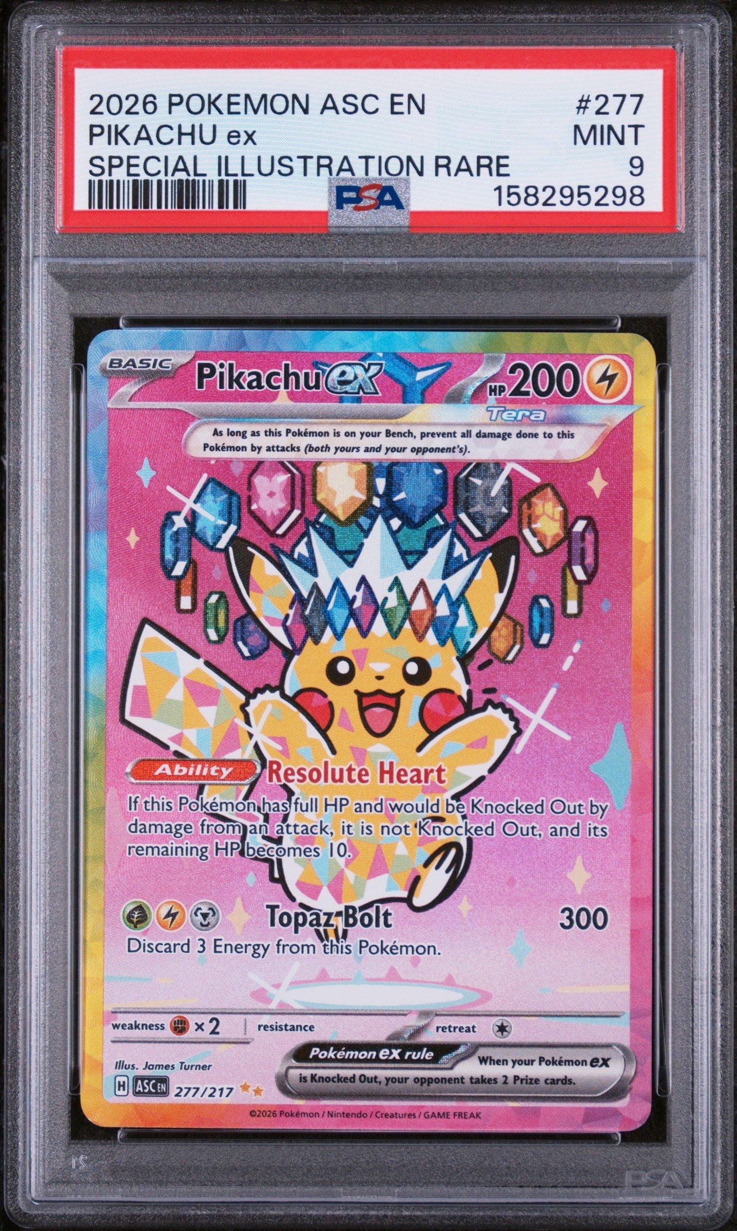 2026 Pokemon Asc En-ascended Heroes 277 Pikachu Ex Special