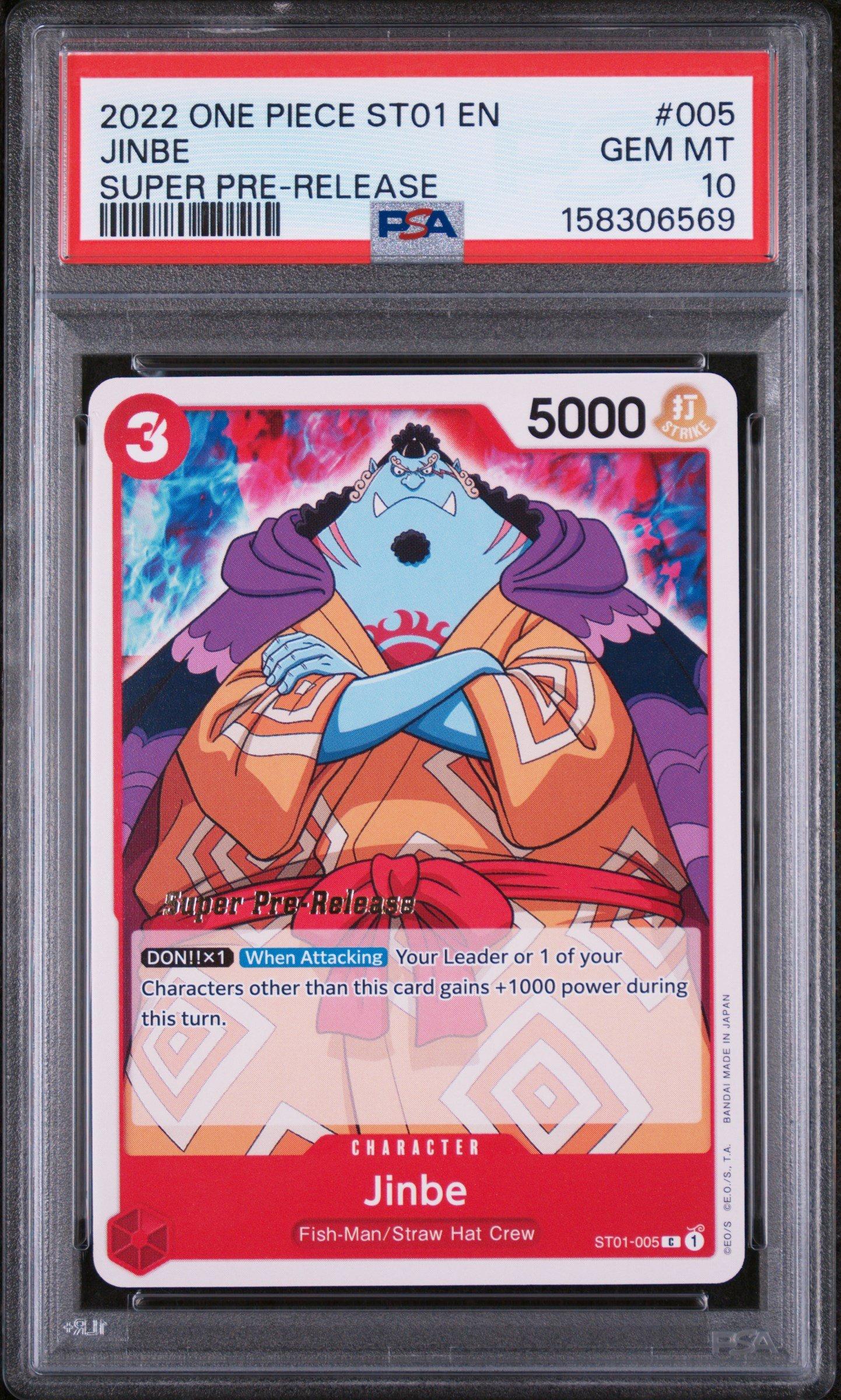 2022 One Piece Starter Deck St01-straw Hat Crew 005 Jinbe Super