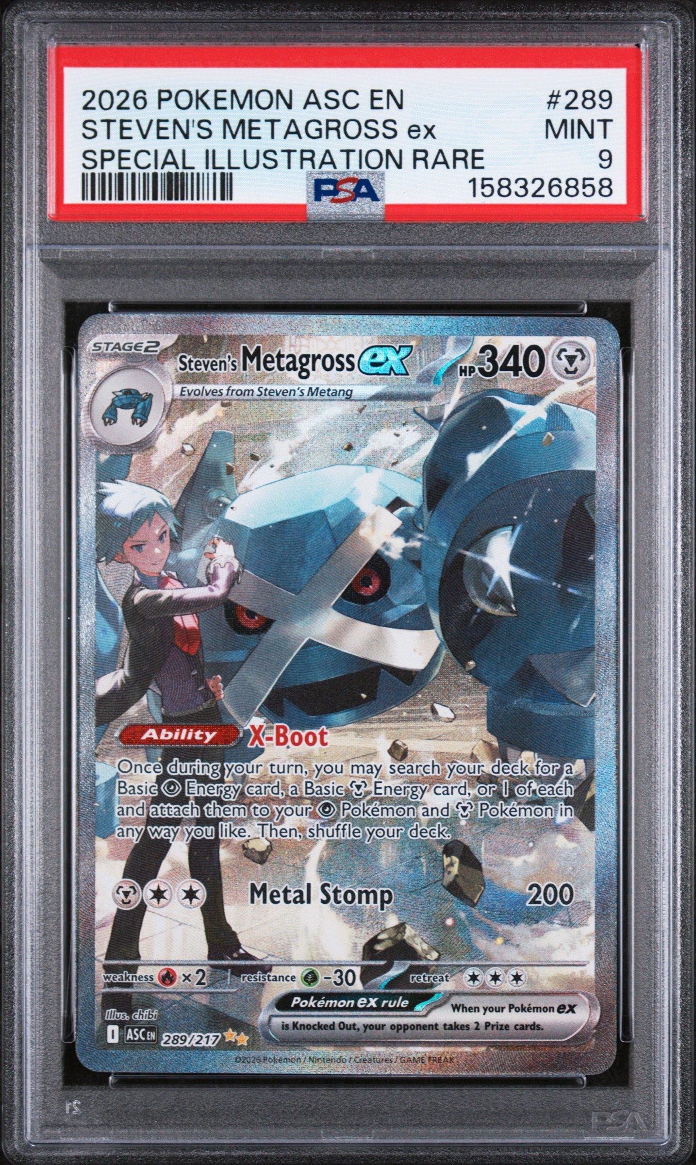 metagross pokemon card Japanese 039/100 sv9 TCG Metal Ability Magnetic Reversal Once during your turn (before your attack) Metagross - Ninja Spinner (M4)