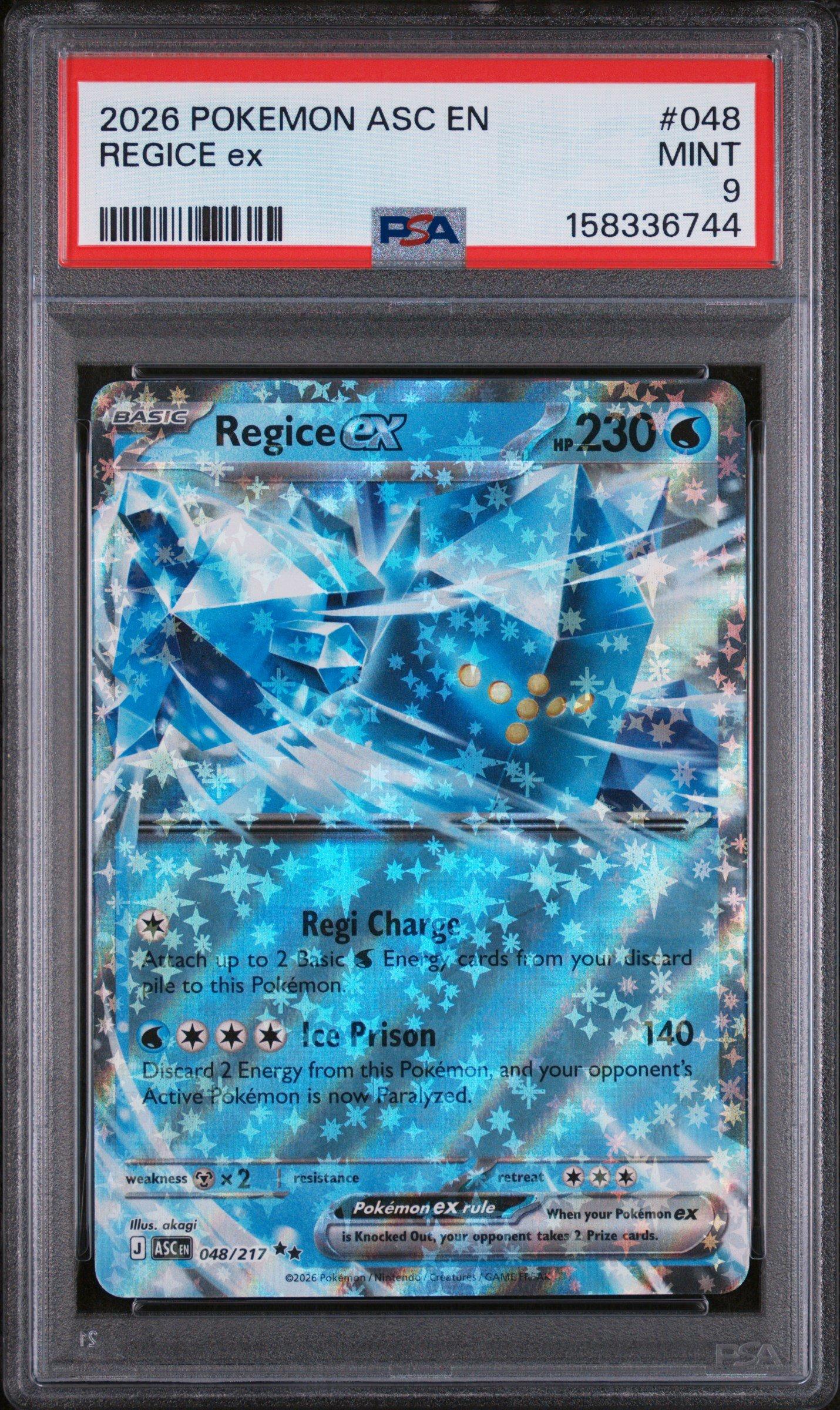 regice ex pokemon card 2004 Nintendo Pokemon Ex Hidden Legends Regice Ex-Holo
