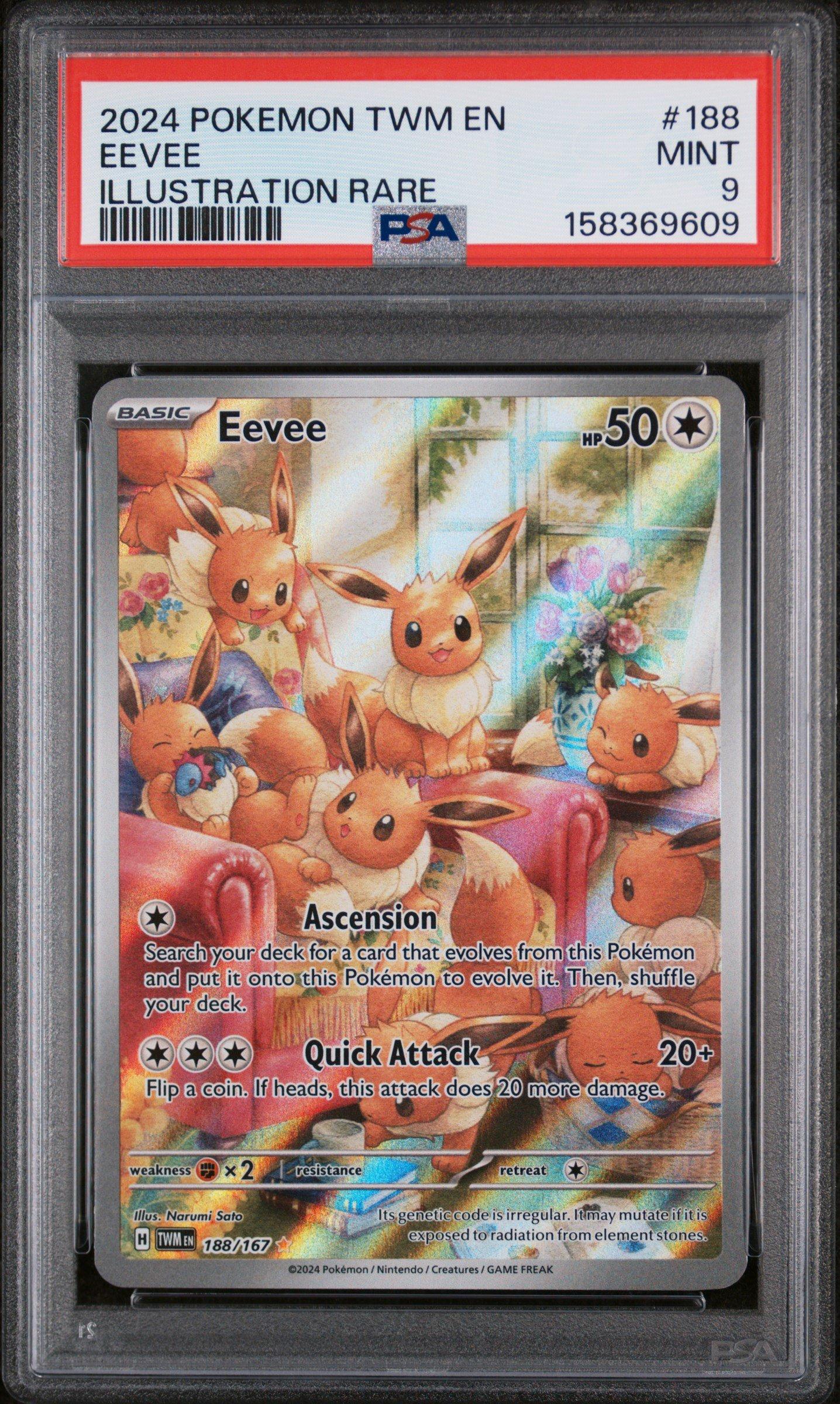 2024 Pokemon Twm En-twilight Masquerade 188 Eevee Illustration