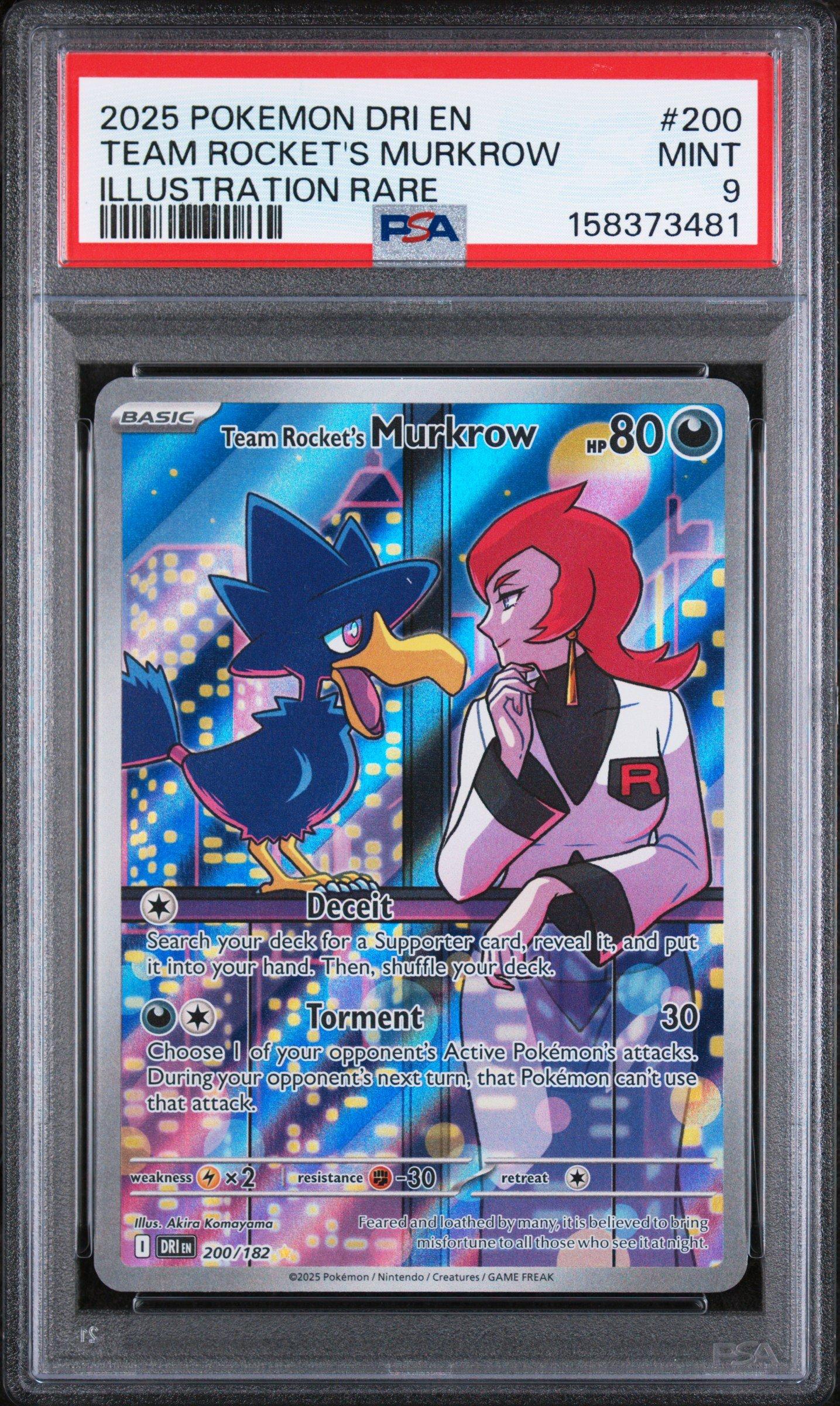 pokemon murkrow card Vintage Rare - Murkrow Neo Genesis Non-Holo Pokemon Card 24/111