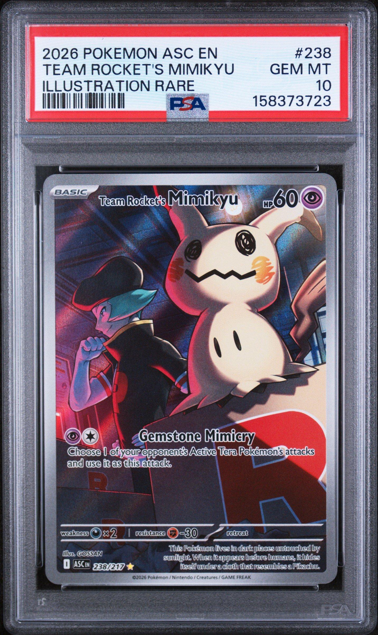 2026 Pokemon Asc En-ascended Heroes 238 Team Rocket's Mimikyu