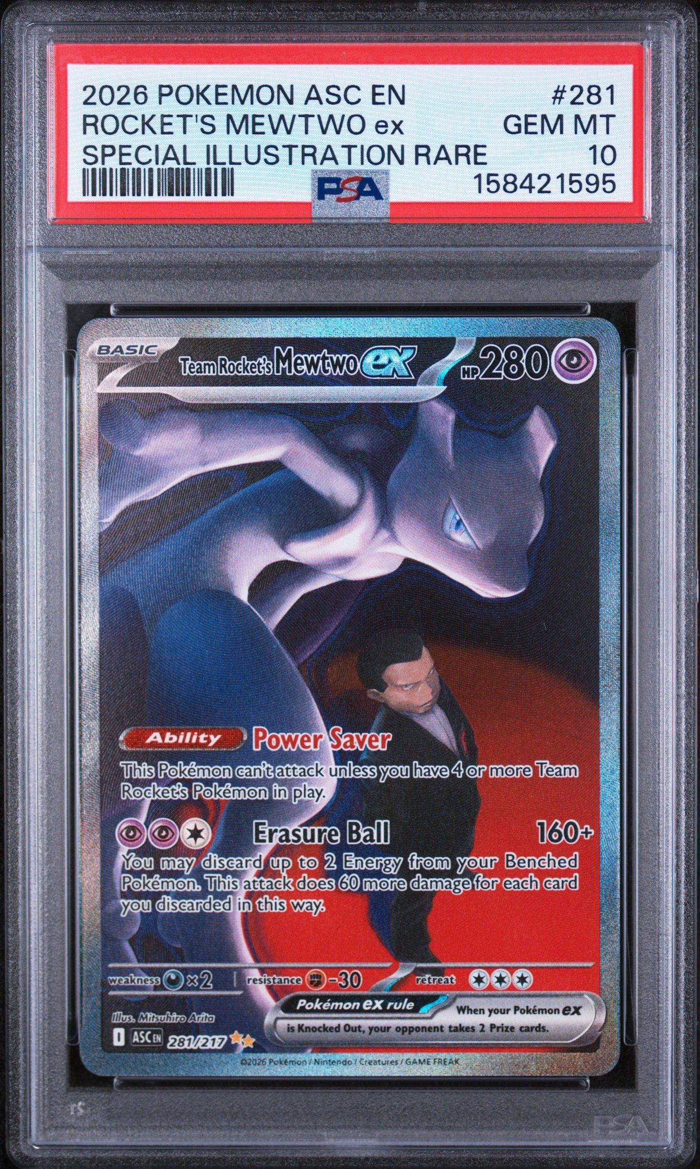 2026 Pokemon Asc En-ascended Heroes 281 Team Rocket's Mewtwo Ex